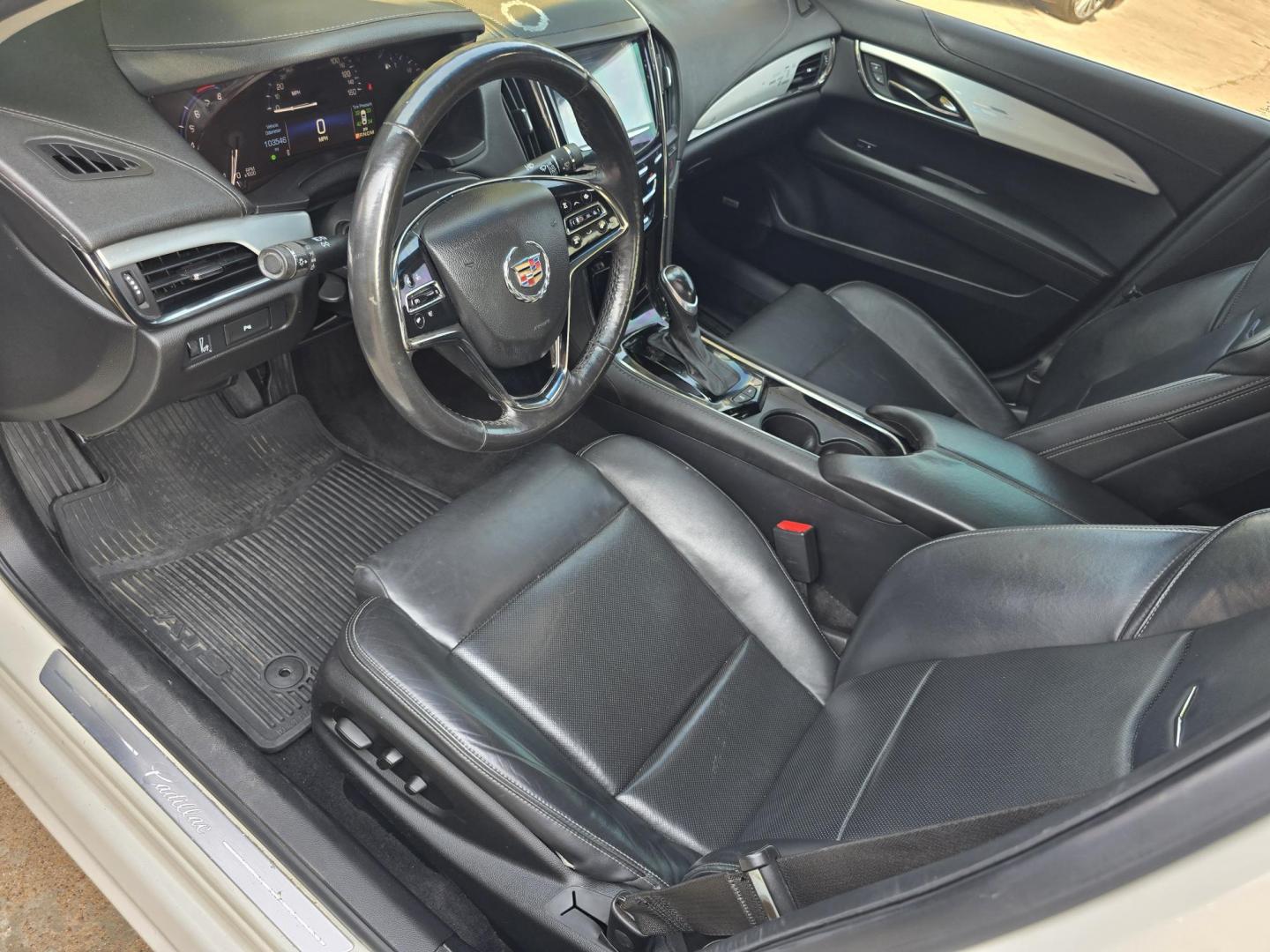 2014 WHITE Cadillac ATS 2.5L Luxury (1G6AB5RA2E0) with an 2.5L L4 DOHC 16V engine, 6-Speed Automatic transmission, located at 2660 S.Garland Avenue, Garland, TX, 75041, (469) 298-3118, 32.885551, -96.655602 - Photo#11