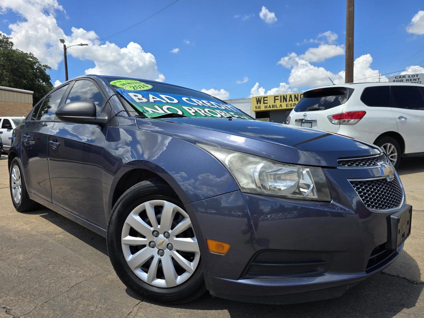 2014 BLUE Chevrolet Cruze LS (1G1PA5SG0E7) with an 1.8L L4 DOHC 16V engine, 6-Speed Automatic transmission, located at 2660 S.Garland Avenue, Garland, TX, 75041, (469) 298-3118, 32.885551, -96.655602 - Photo#0