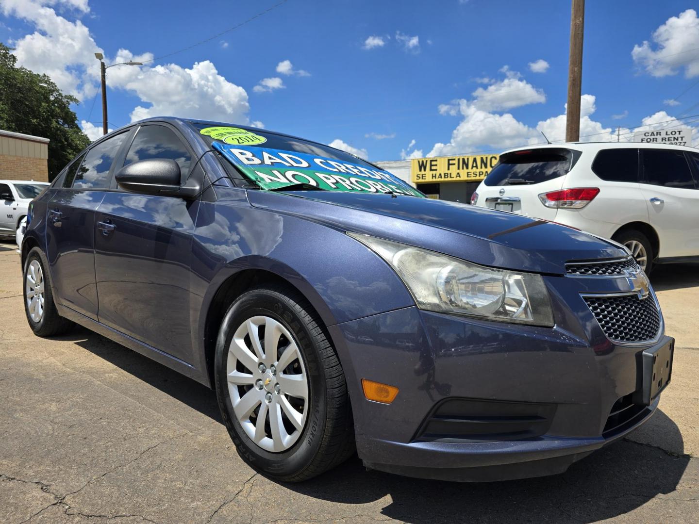 2014 BLUE Chevrolet Cruze LS (1G1PA5SG0E7) with an 1.8L L4 DOHC 16V engine, 6-Speed Automatic transmission, located at 2660 S.Garland Avenue, Garland, TX, 75041, (469) 298-3118, 32.885551, -96.655602 - Photo#1