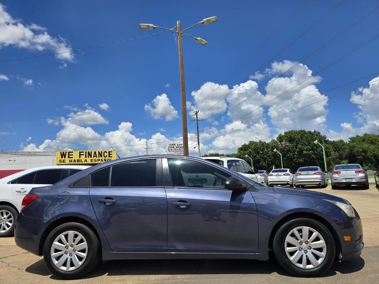 2014 BLUE Chevrolet Cruze LS (1G1PA5SG0E7) with an 1.8L L4 DOHC 16V engine, 6-Speed Automatic transmission, located at 2660 S.Garland Avenue, Garland, TX, 75041, (469) 298-3118, 32.885551, -96.655602 - Photo#2