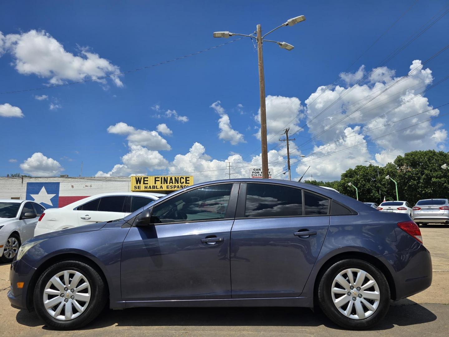 2014 BLUE Chevrolet Cruze LS (1G1PA5SG0E7) with an 1.8L L4 DOHC 16V engine, 6-Speed Automatic transmission, located at 2660 S.Garland Avenue, Garland, TX, 75041, (469) 298-3118, 32.885551, -96.655602 - Photo#6