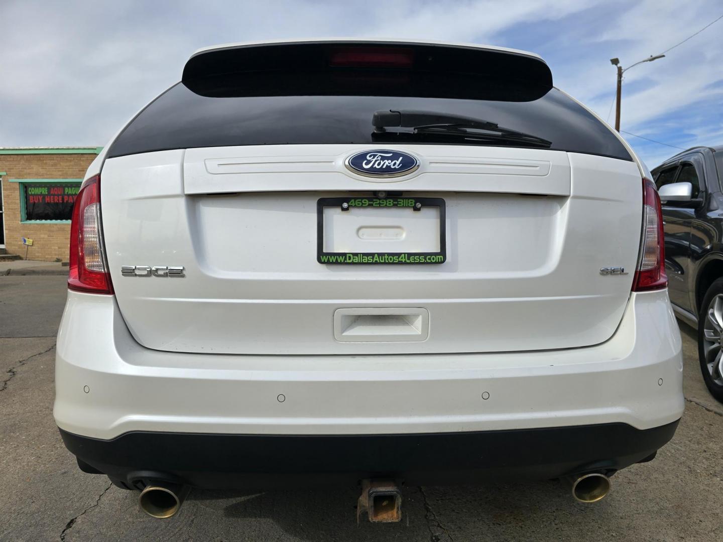 2014 WHITE Ford Edge SEL (2FMDK3JC1EB) with an 3.5L V6 DOHC 24V engine, 6-Speed Automatic transmission, located at 2660 S.Garland Avenue, Garland, TX, 75041, (469) 298-3118, 32.885551, -96.655602 - Photo#4