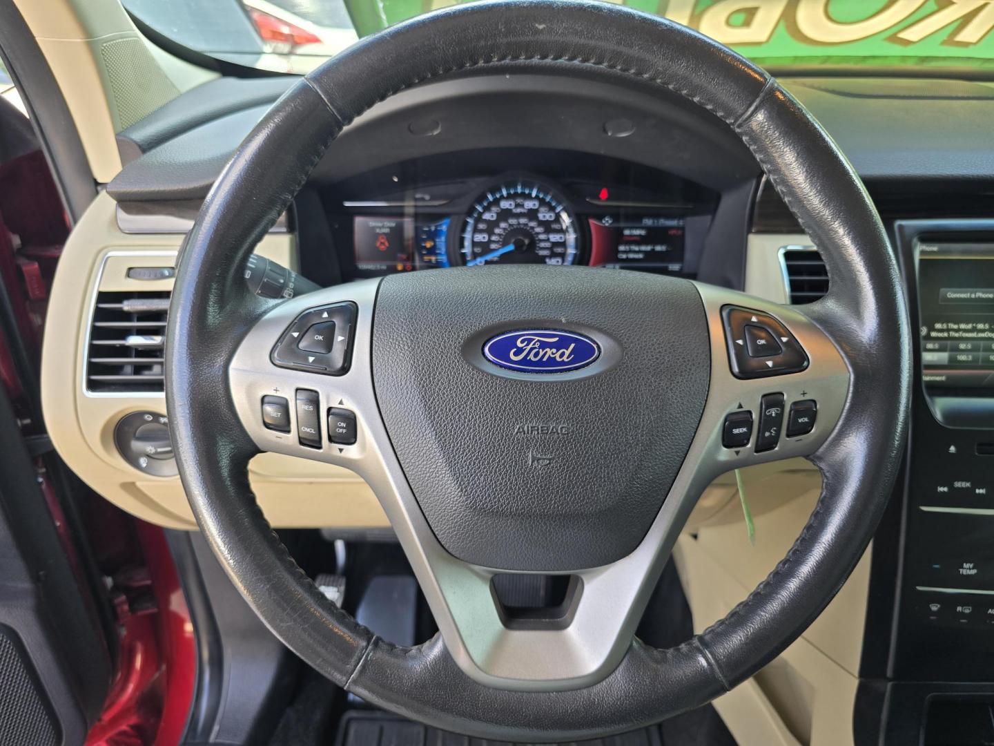 2014 RED Ford Flex SEL (2FMGK5C84EB) with an 3.5L V6 DOHC 24V engine, 6-Speed Automatic Overdrive transmission, located at 2660 S.Garland Avenue, Garland, TX, 75041, (469) 298-3118, 32.885551, -96.655602 - Photo#12