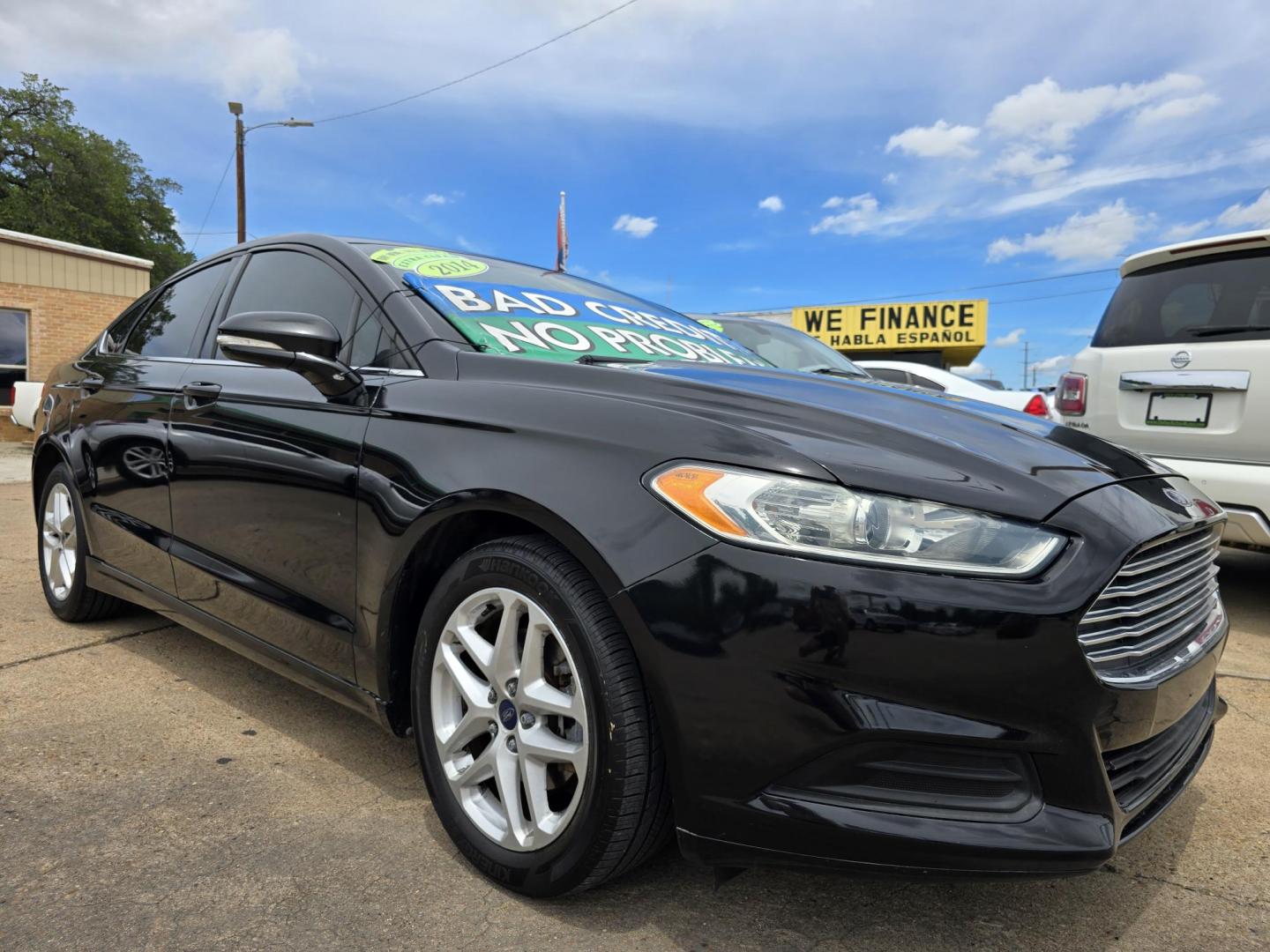 2014 BLACK Ford Fusion SE (3FA6P0H7XER) with an 2.5L L4 DOHC 16V engine, AUTO transmission, located at 2660 S.Garland Avenue, Garland, TX, 75041, (469) 298-3118, 32.885551, -96.655602 - Photo#1