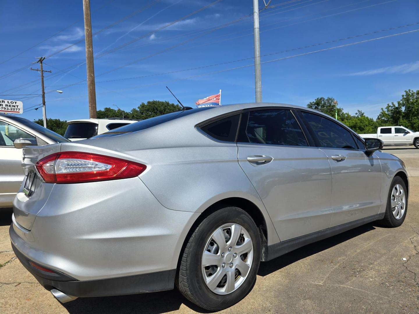 2014 BLUE Ford Fusion S (3FA6P0G72ER) with an 2.5L L4 DOHC 16V engine, AUTO transmission, located at 2660 S.Garland Avenue, Garland, TX, 75041, (469) 298-3118, 32.885551, -96.655602 - Photo#3
