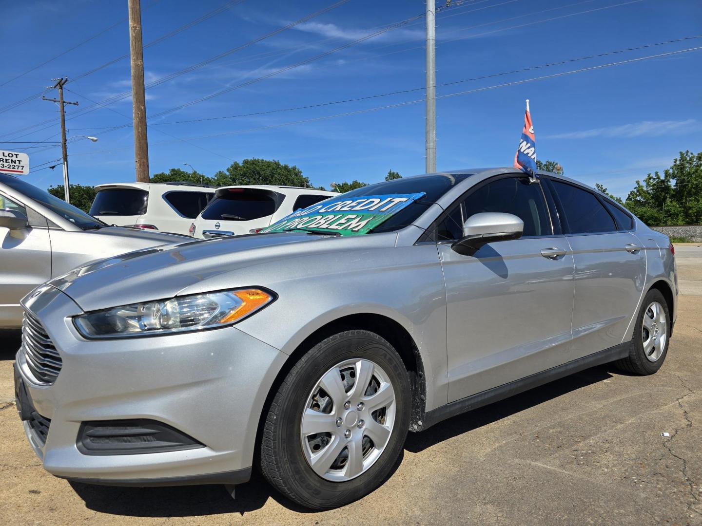 2014 BLUE Ford Fusion S (3FA6P0G72ER) with an 2.5L L4 DOHC 16V engine, AUTO transmission, located at 2660 S.Garland Avenue, Garland, TX, 75041, (469) 298-3118, 32.885551, -96.655602 - Photo#7