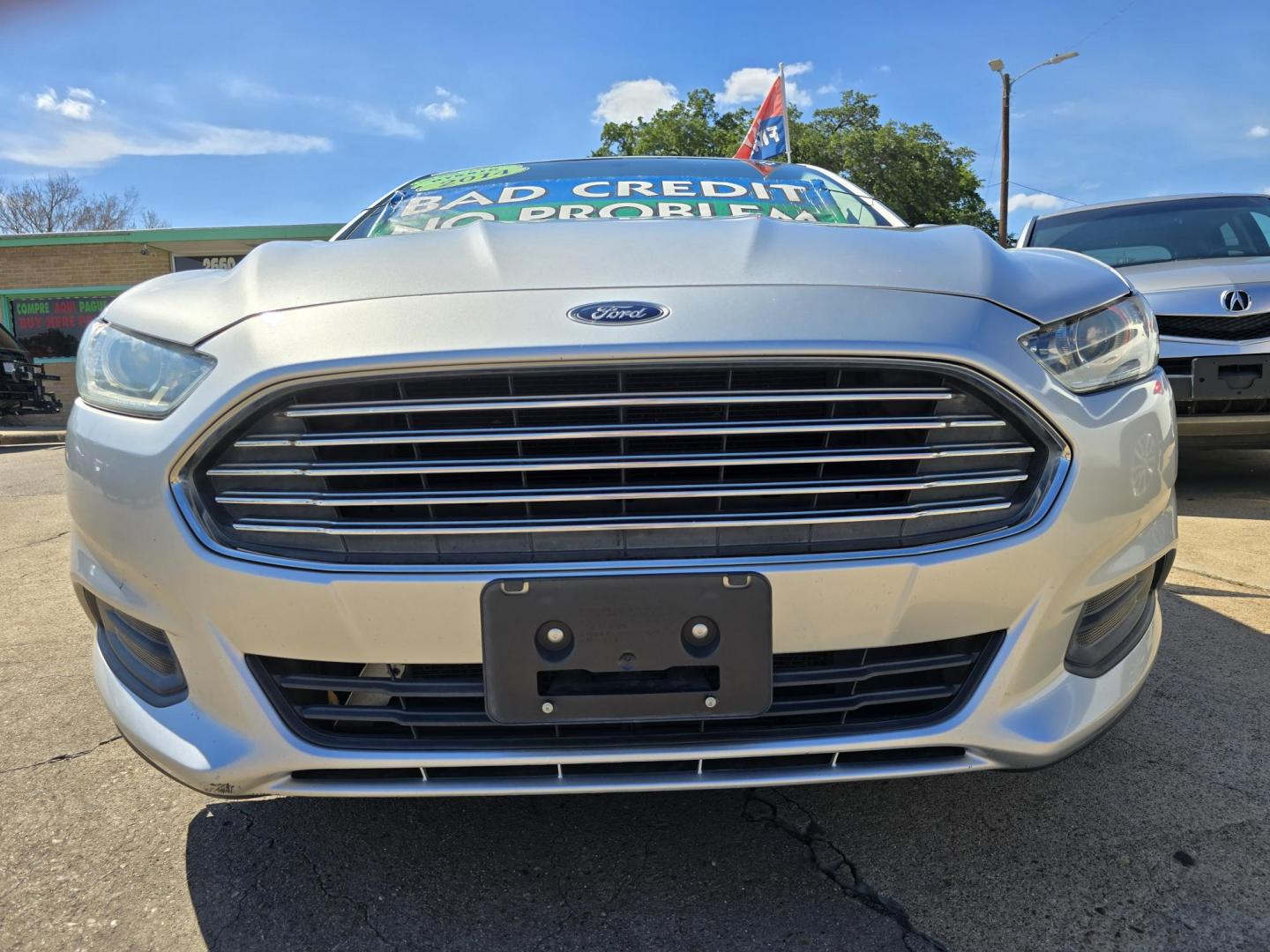 2014 BLUE Ford Fusion S (3FA6P0G72ER) with an 2.5L L4 DOHC 16V engine, AUTO transmission, located at 2660 S.Garland Avenue, Garland, TX, 75041, (469) 298-3118, 32.885551, -96.655602 - Photo#9