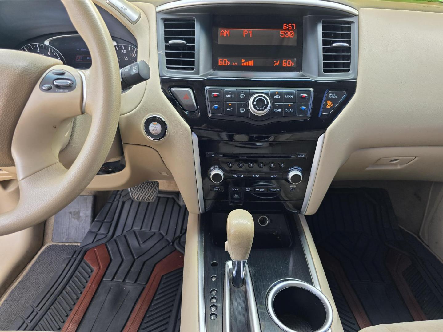2014 WHITE /BEIGE Nissan Pathfinder S (5N1AR2MM4EC) with an 3.5L V6 DOHC 24V engine, Continuously Variable Transmission transmission, located at 2660 S.Garland Avenue, Garland, TX, 75041, (469) 298-3118, 32.885551, -96.655602 - Welcome to DallasAutos4Less, one of the Premier BUY HERE PAY HERE Dealers in the North Dallas Area. We specialize in financing to people with NO CREDIT or BAD CREDIT. We need proof of income, proof of residence, and a ID. Come buy your new car from us today!! This is a Very clean 2014 NISSAN PATH - Photo#14