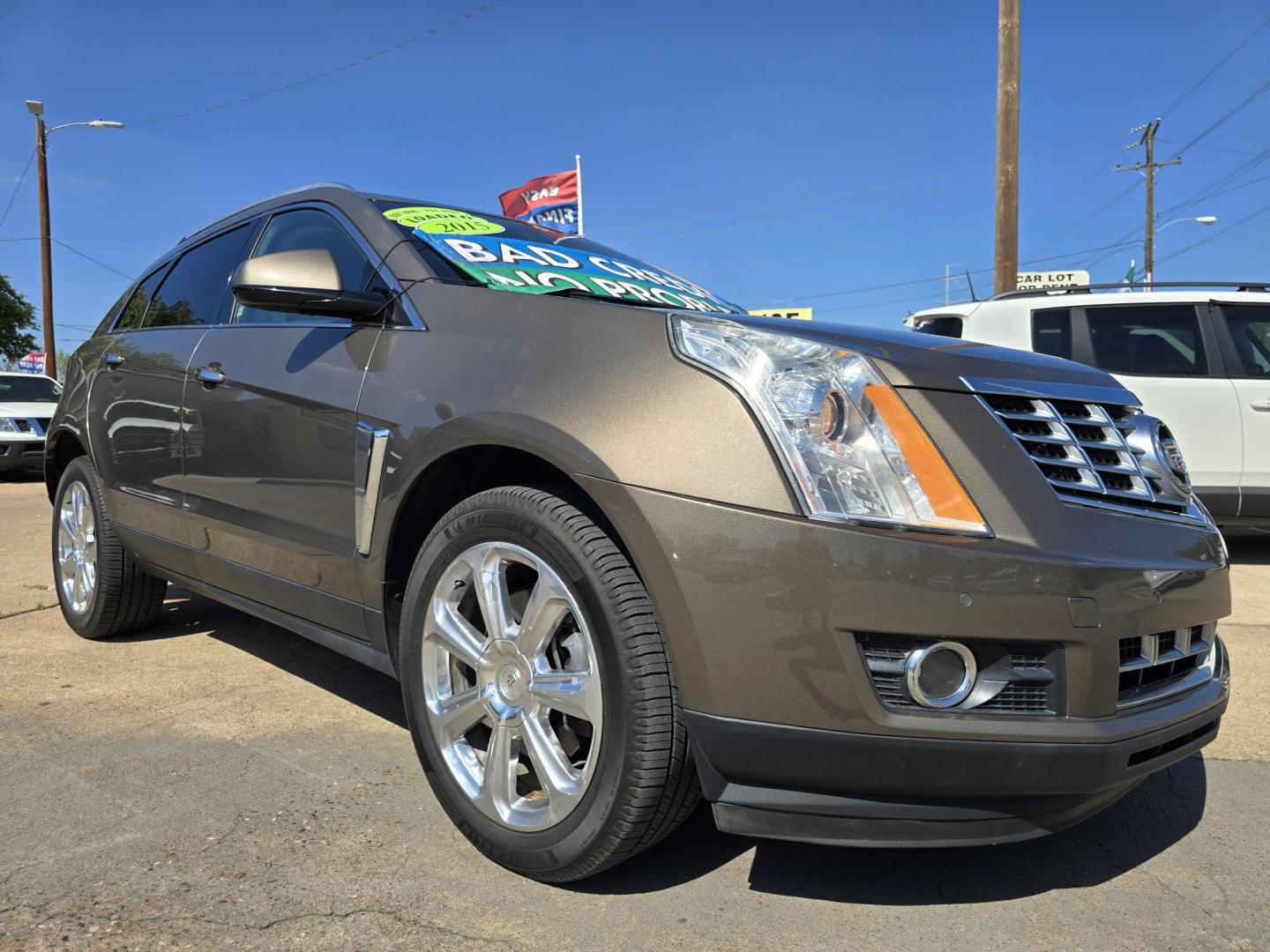 2015 GRAY Cadillac SRX Performance Collection FWD (3GYFNCE34FS) with an 3.6L V6 DOHC 24V FFV engine, 6-Speed Automatic transmission, located at 2660 S.Garland Avenue, Garland, TX, 75041, (469) 298-3118, 32.885551, -96.655602 - Photo#1