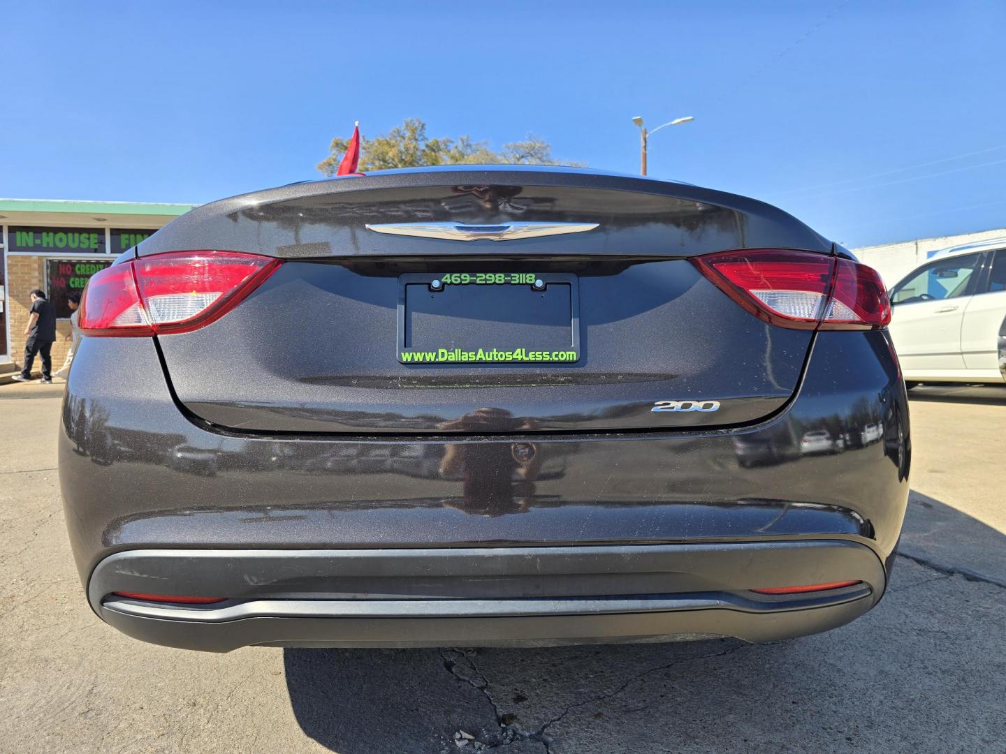 2015 BLACK Chrysler 200 LX (1C3CCCFB2FN) with an 2.4L L4 DOHC 16V engine, 9-Speed Automatic transmission, located at 2660 S.Garland Avenue, Garland, TX, 75041, (469) 298-3118, 32.885551, -96.655602 - Photo#3