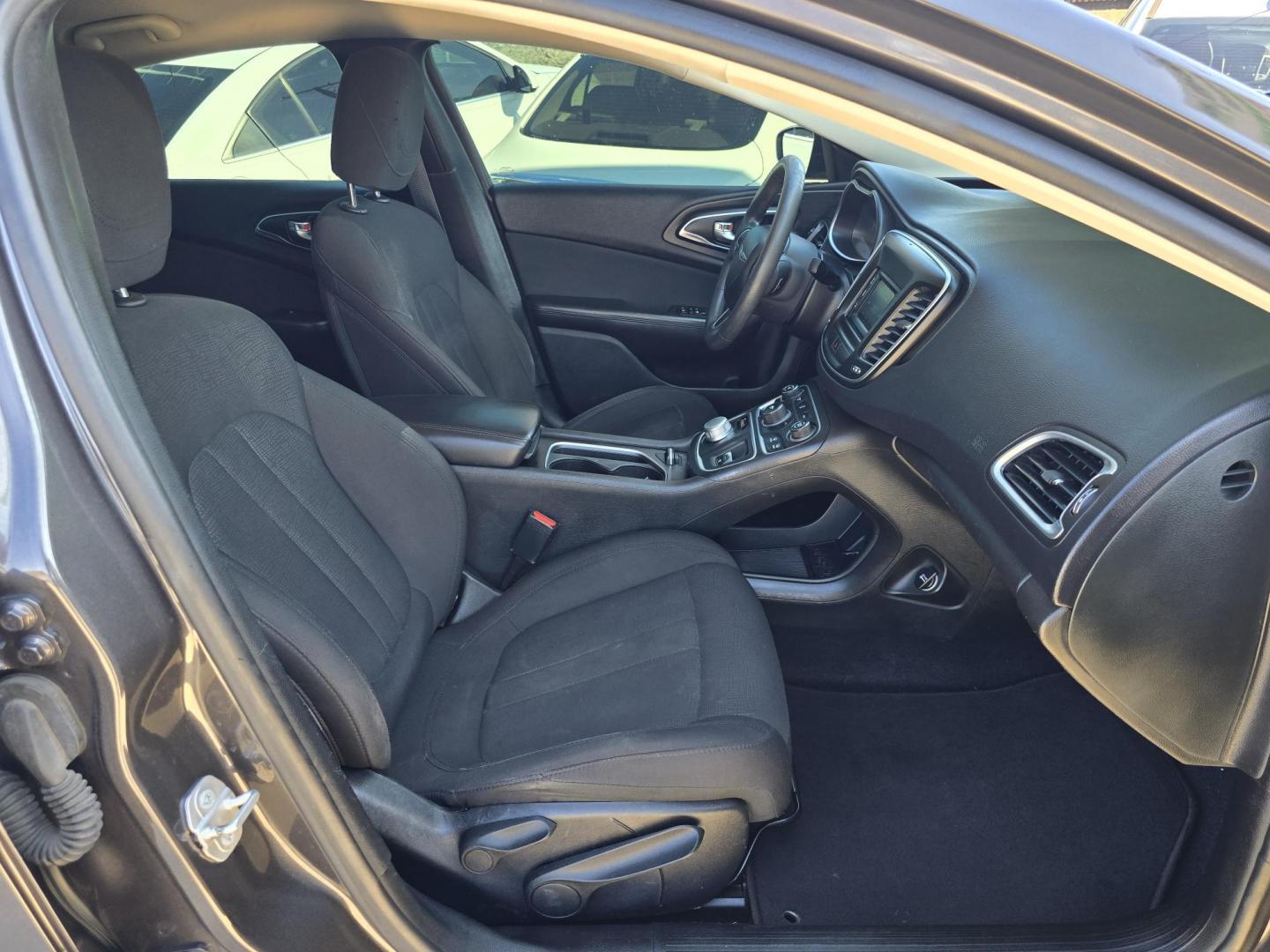 2015 BLACK Chrysler 200 LX (1C3CCCFB2FN) with an 2.4L L4 DOHC 16V engine, 9-Speed Automatic transmission, located at 2660 S.Garland Avenue, Garland, TX, 75041, (469) 298-3118, 32.885551, -96.655602 - Photo#16