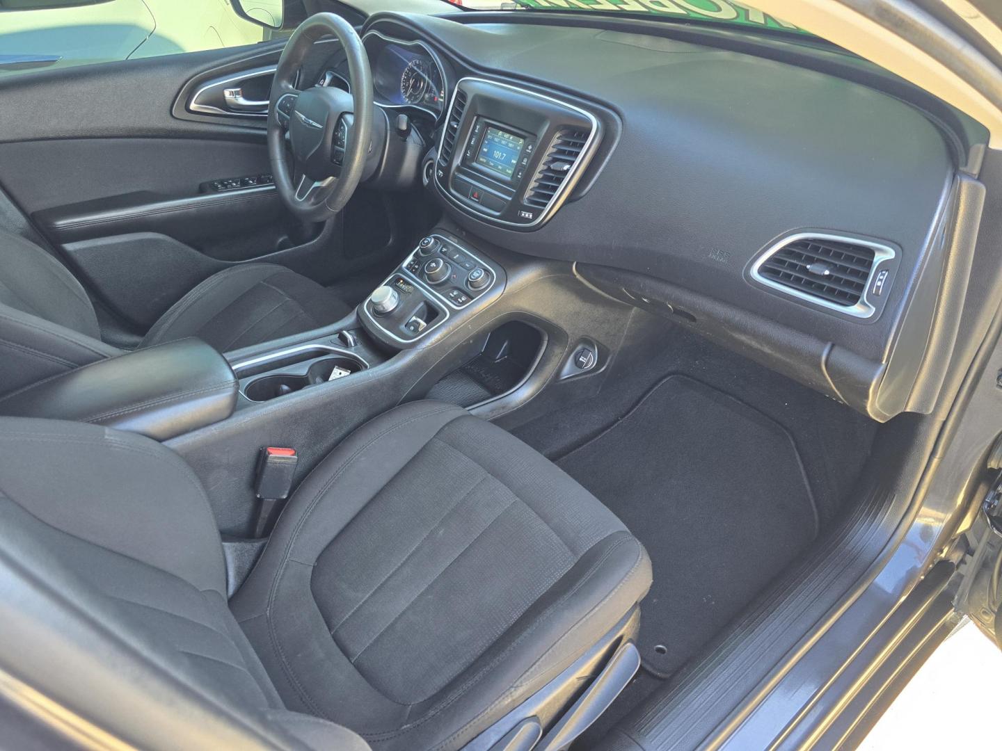 2015 BLACK Chrysler 200 LX (1C3CCCFB2FN) with an 2.4L L4 DOHC 16V engine, 9-Speed Automatic transmission, located at 2660 S.Garland Avenue, Garland, TX, 75041, (469) 298-3118, 32.885551, -96.655602 - Photo#17