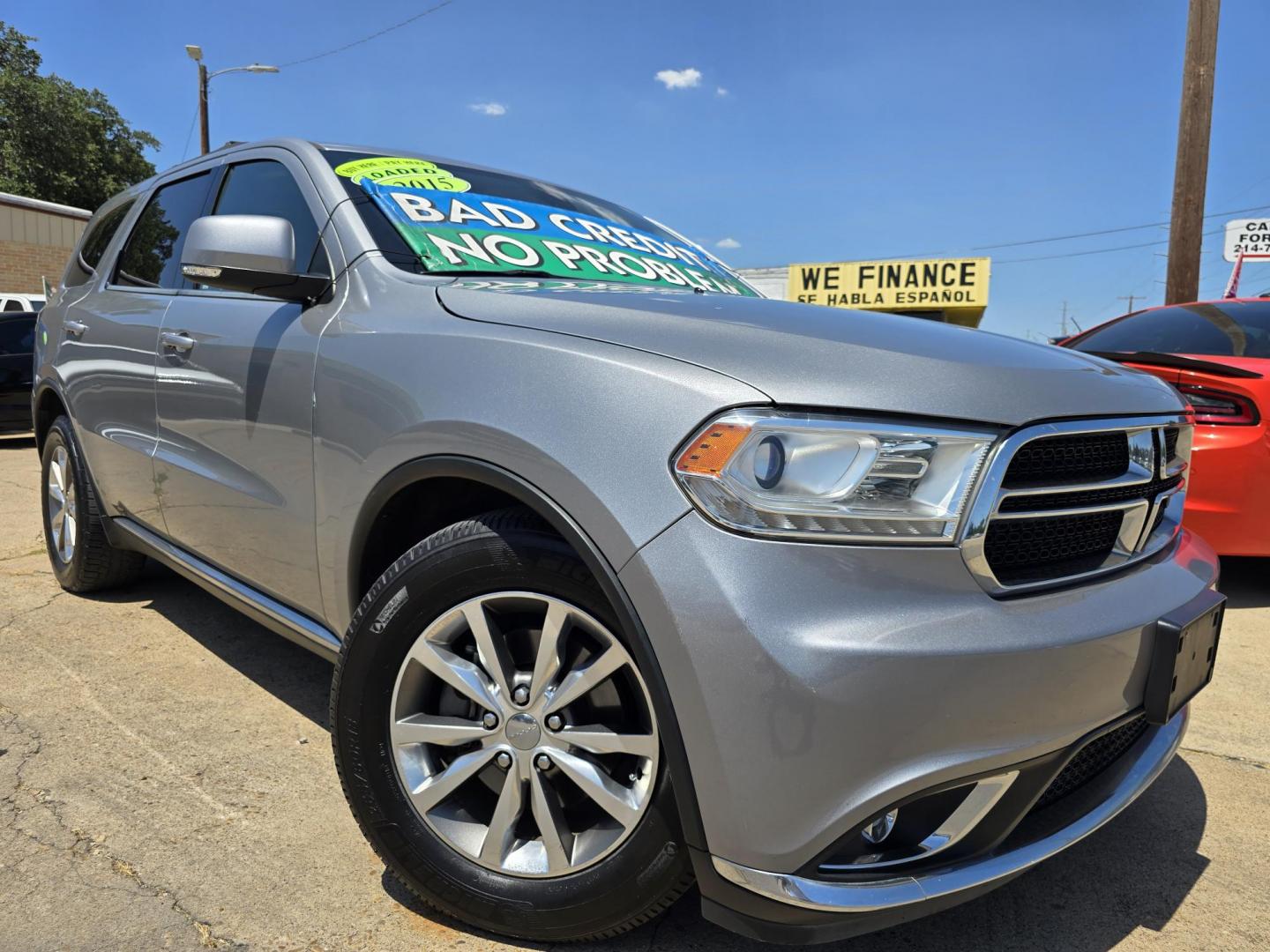 2015 GRAY Dodge Durango Limited (1C4RDHDG6FC) with an 3.6L V6 DOHC 24V engine, 8A transmission, located at 2660 S.Garland Avenue, Garland, TX, 75041, (469) 298-3118, 32.885551, -96.655602 - Photo#0