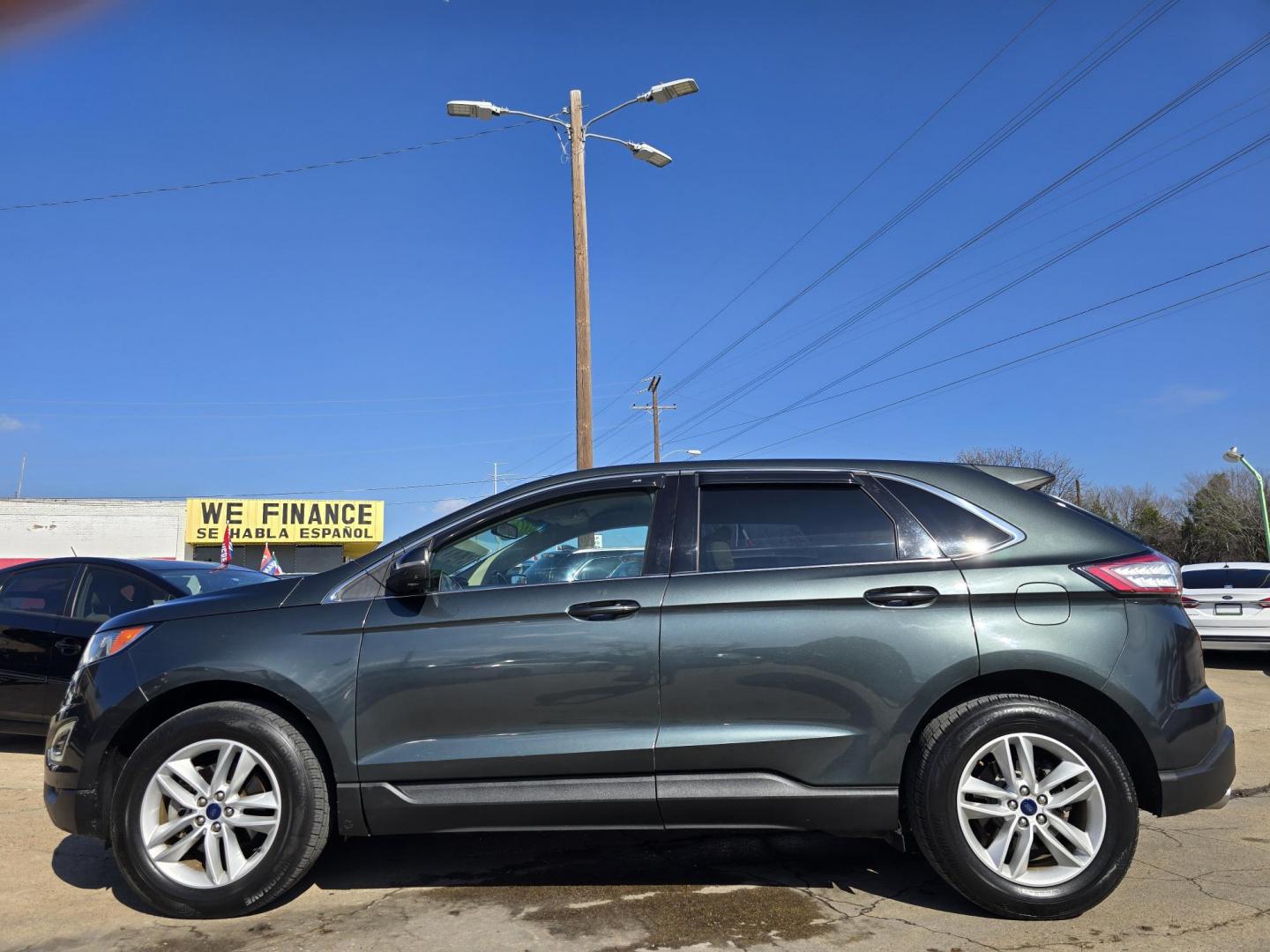 2015 BLACK Ford Edge SEL (2FMTK3J8XFB) with an 3.5L V6 DOHC 24V engine, 6-Speed Automatic transmission, located at 2660 S.Garland Avenue, Garland, TX, 75041, (469) 298-3118, 32.885551, -96.655602 - Photo#6