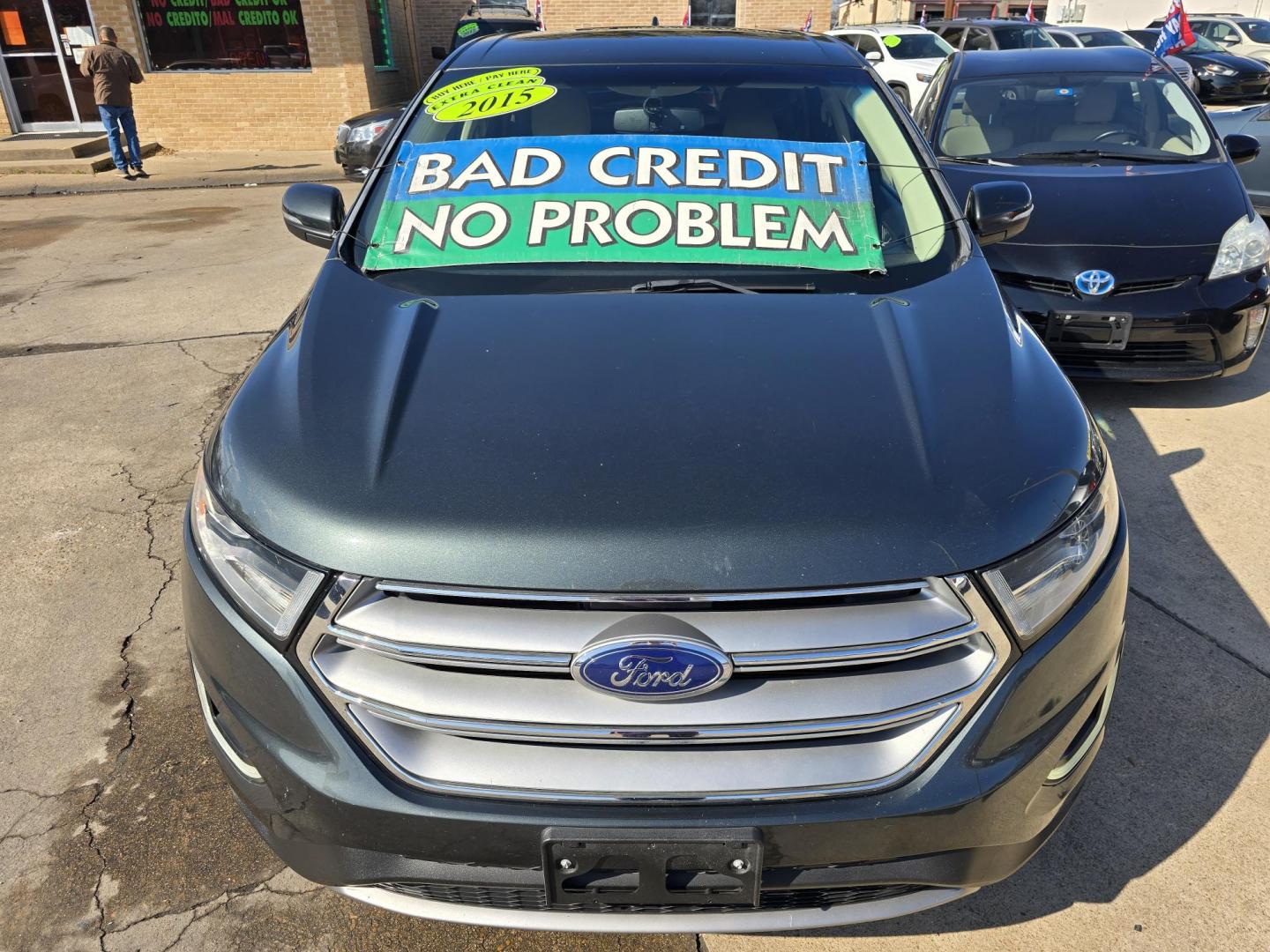 2015 BLACK Ford Edge SEL (2FMTK3J8XFB) with an 3.5L V6 DOHC 24V engine, 6-Speed Automatic transmission, located at 2660 S.Garland Avenue, Garland, TX, 75041, (469) 298-3118, 32.885551, -96.655602 - Photo#8