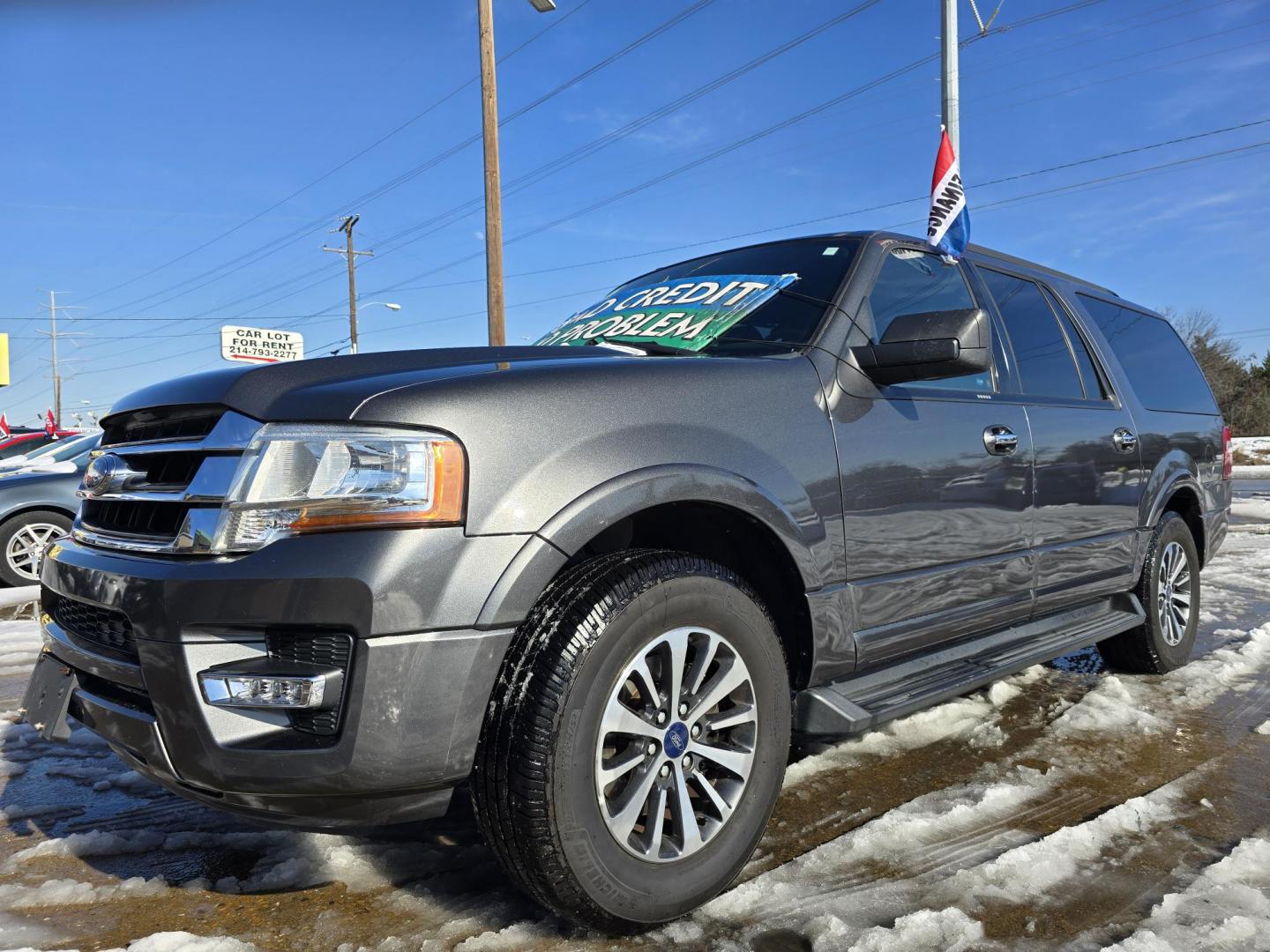 2015 GRAY Ford Expedition EL XLT (1FMJK1HT3FE) with an 3.5L V6 DOHC 24V FFV engine, 6-Speed Automatic transmission, located at 2660 S.Garland Avenue, Garland, TX, 75041, (469) 298-3118, 32.885551, -96.655602 - Photo#7