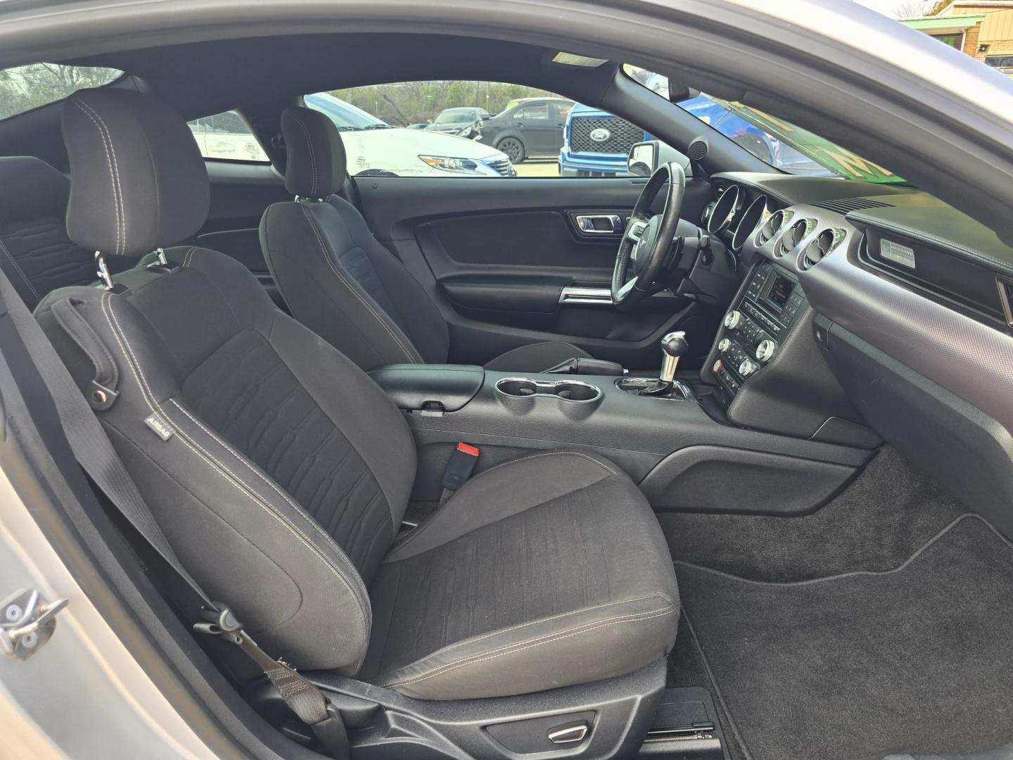 2015 SILVER Ford Mustang EcoBoost (1FA6P8TH0F5) with an 2.3L L4 DOHC 16V engine, AUTO transmission, located at 2660 S.Garland Avenue, Garland, TX, 75041, (469) 298-3118, 32.885551, -96.655602 - Photo#17