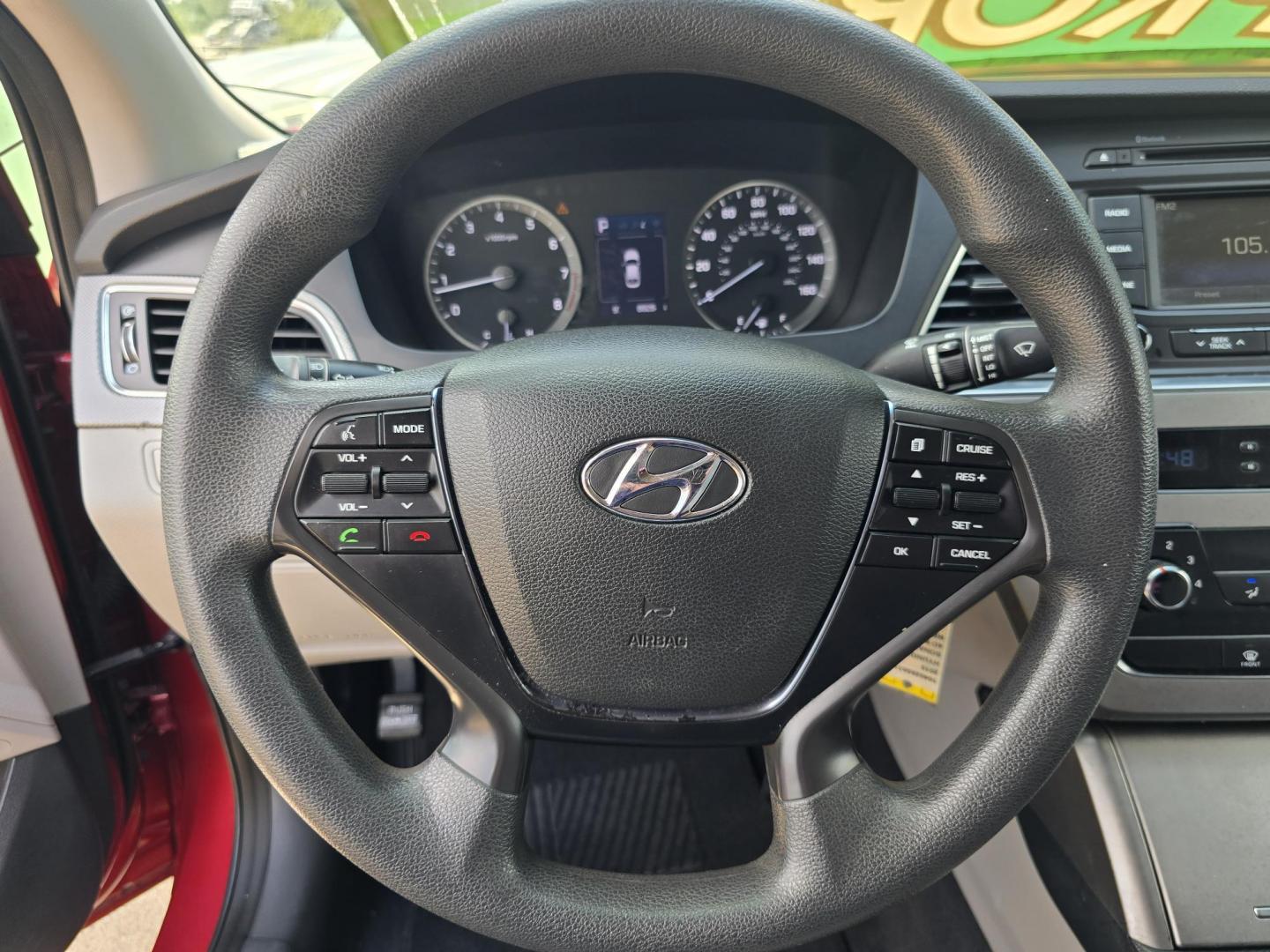 2015 RED Hyundai Sonata ECO (5NPE24AF1FH) with an 1.6L L4 DOHC 16V engine, 7-Speed Automatic transmission, located at 2660 S.Garland Avenue, Garland, TX, 75041, (469) 298-3118, 32.885551, -96.655602 - Photo#12
