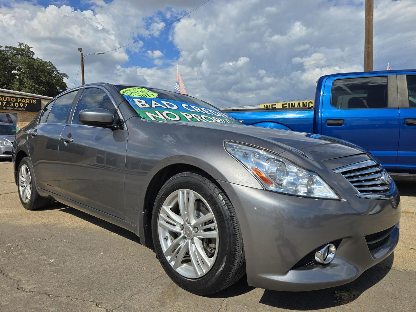 2015 Infiniti Q40 (JN1CV6AR0FM) with an 3.7L V6 DOHC 24V engine, 7-Speed Automatic transmission, located at 2660 S.Garland Avenue, Garland, TX, 75041, (469) 298-3118, 32.885551, -96.655602 - Welcome to DallasAutos4Less, one of the Premier BUY HERE PAY HERE Dealers in the North Dallas Area. We specialize in financing to people with NO CREDIT or BAD CREDIT. We need proof of income, proof of residence, and a ID. Come buy your new car from us today!! This is a 2015 INFINITI Q40 AWD SEDAN - Photo#1