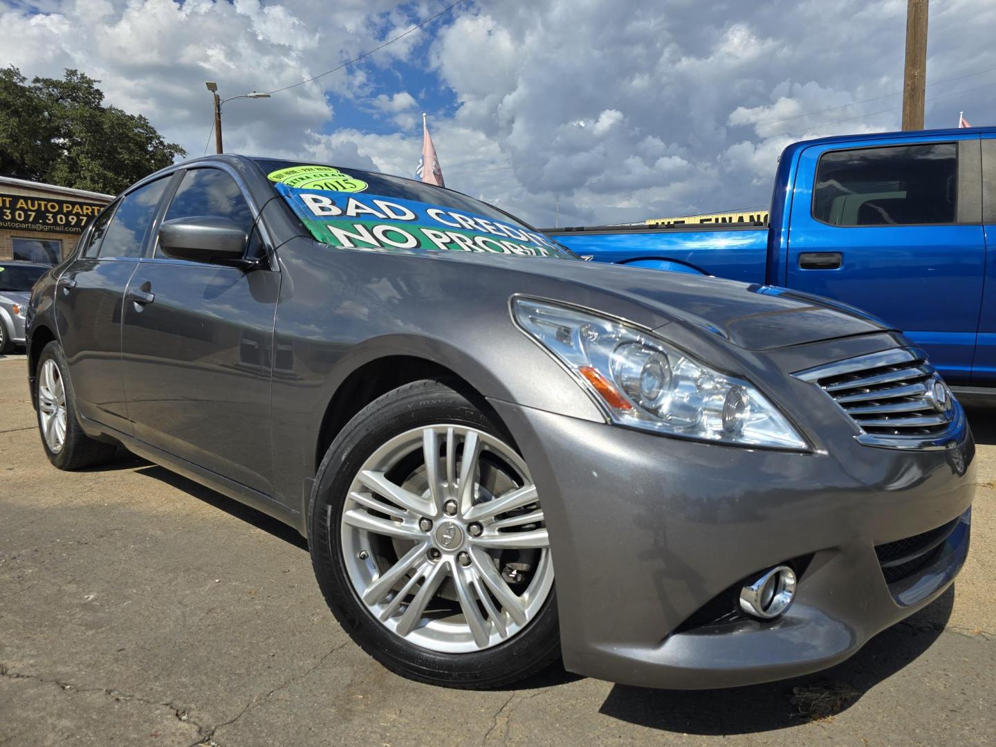 2015 Infiniti Q40 (JN1CV6AR0FM) with an 3.7L V6 DOHC 24V engine, 7-Speed Automatic transmission, located at 2660 S.Garland Avenue, Garland, TX, 75041, (469) 298-3118, 32.885551, -96.655602 - Welcome to DallasAutos4Less, one of the Premier BUY HERE PAY HERE Dealers in the North Dallas Area. We specialize in financing to people with NO CREDIT or BAD CREDIT. We need proof of income, proof of residence, and a ID. Come buy your new car from us today!! This is a 2015 INFINITI Q40 AWD SEDAN - Photo#0
