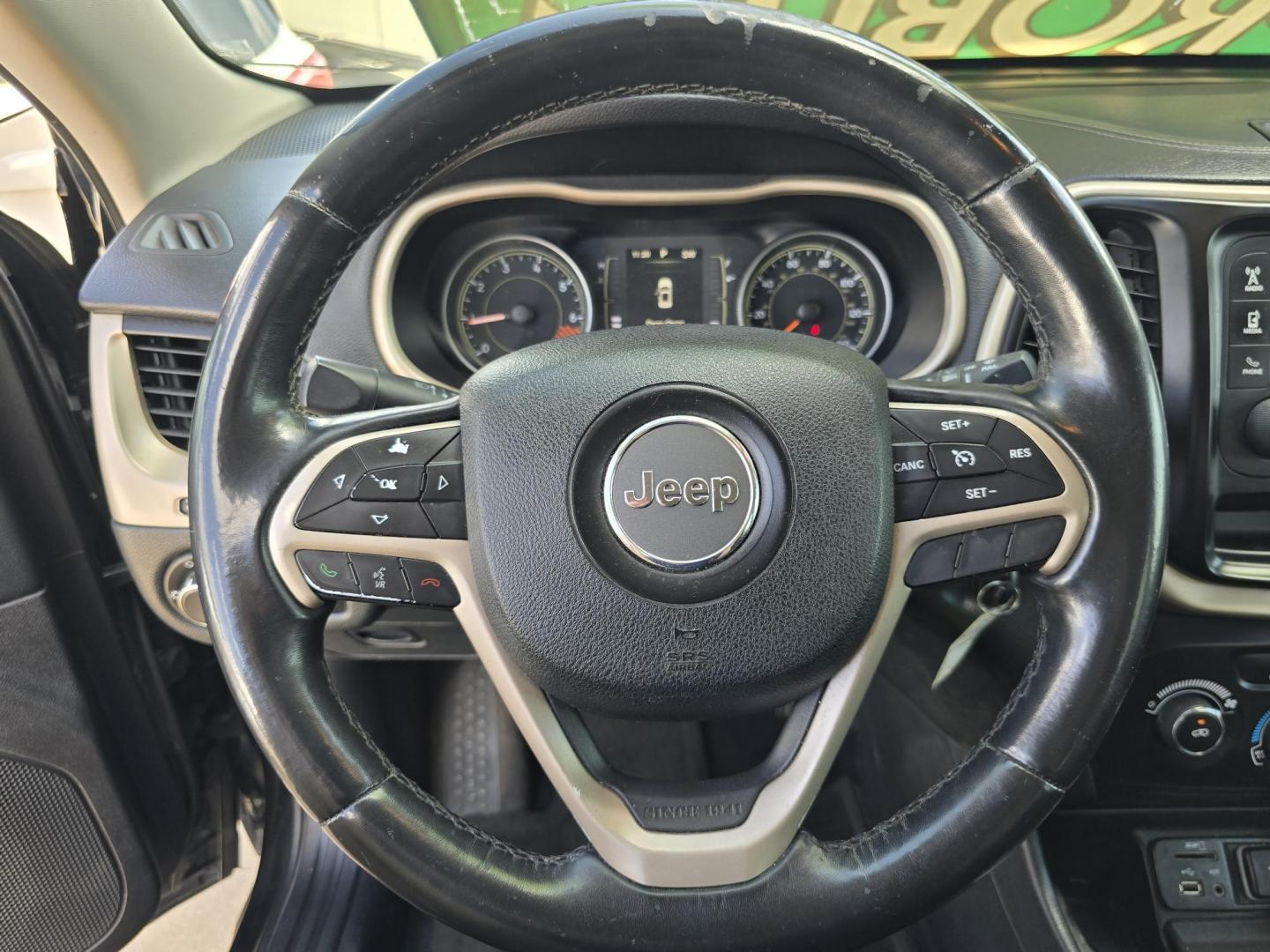 2015 BLUE Jeep Cherokee Sport (1C4PJLABXFW) with an 2.4L L4 DOHC 16V engine, 9-Speed Automatic transmission, located at 2660 S.Garland Avenue, Garland, TX, 75041, (469) 298-3118, 32.885551, -96.655602 - Photo#12