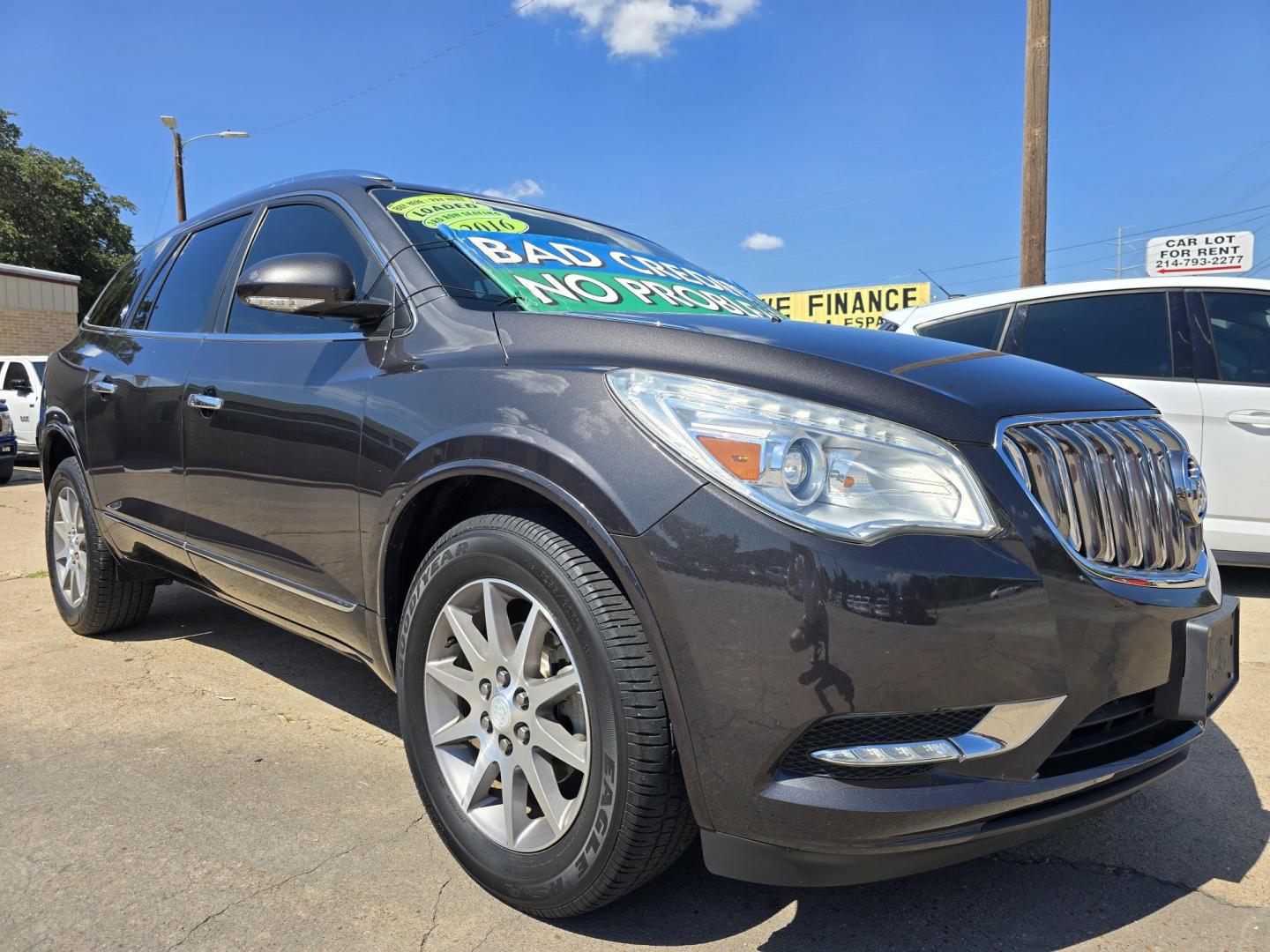 2016 BLACK Buick Enclave Leather (5GAKRBKD2GJ) with an 3.6L V6 DOHC 24V engine, 6-Speed Automatic Overdrive transmission, located at 2660 S.Garland Avenue, Garland, TX, 75041, (469) 298-3118, 32.885551, -96.655602 - Photo#1