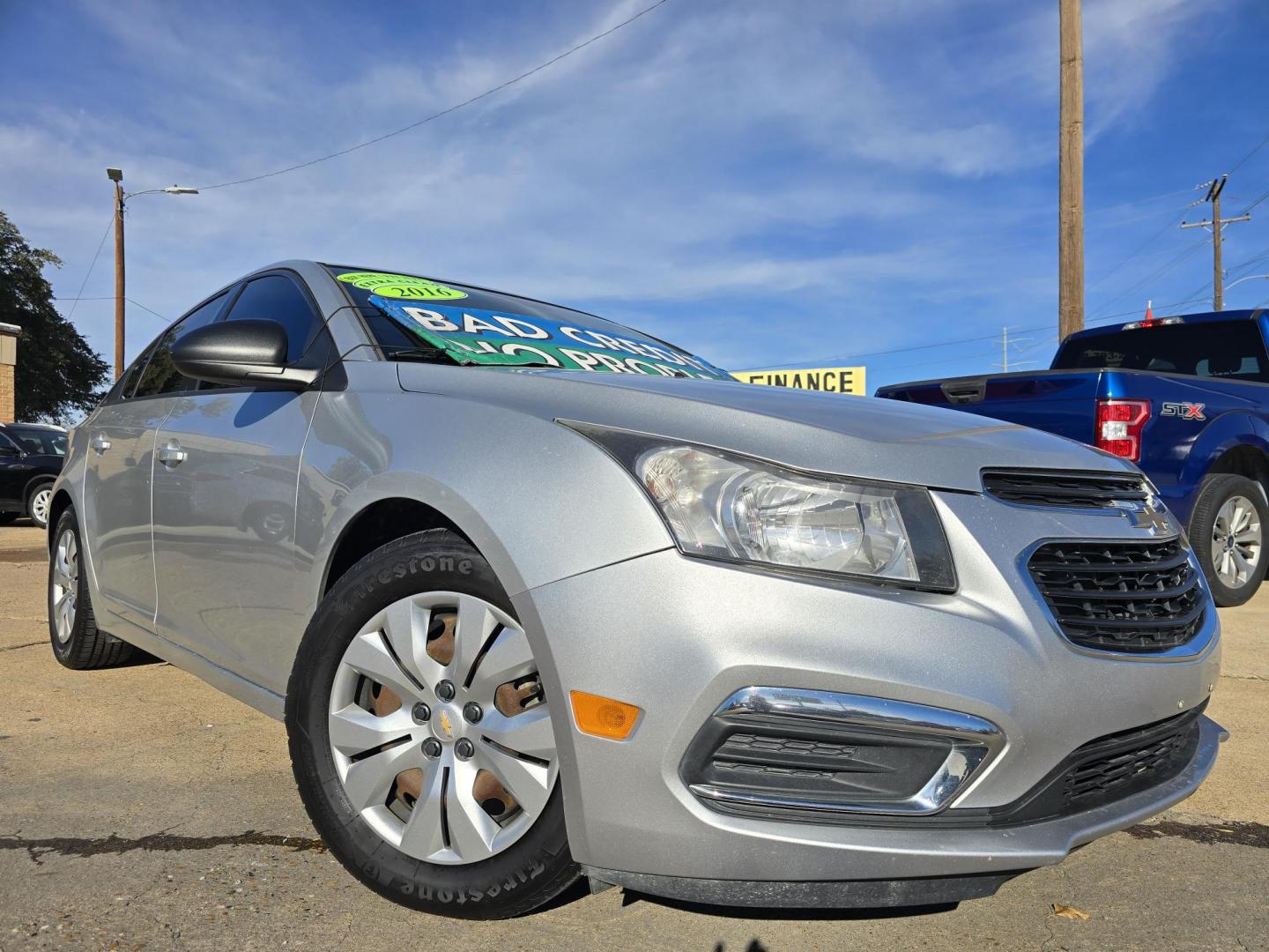 2016 SILVER Chevrolet Cruze Limited LS (1G1PC5SH6G7) with an 1.8L L4 DOHC 16V FFV engine, 6A transmission, located at 2660 S.Garland Avenue, Garland, TX, 75041, (469) 298-3118, 32.885551, -96.655602 - Photo#0