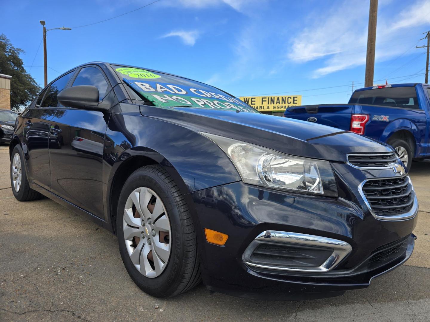 2016 BLACK Chevrolet Cruze Limited LS (1G1PC5SH2G7) with an 1.8L L4 DOHC 16V FFV engine, 6A transmission, located at 2660 S.Garland Avenue, Garland, TX, 75041, (469) 298-3118, 32.885551, -96.655602 - Photo#1
