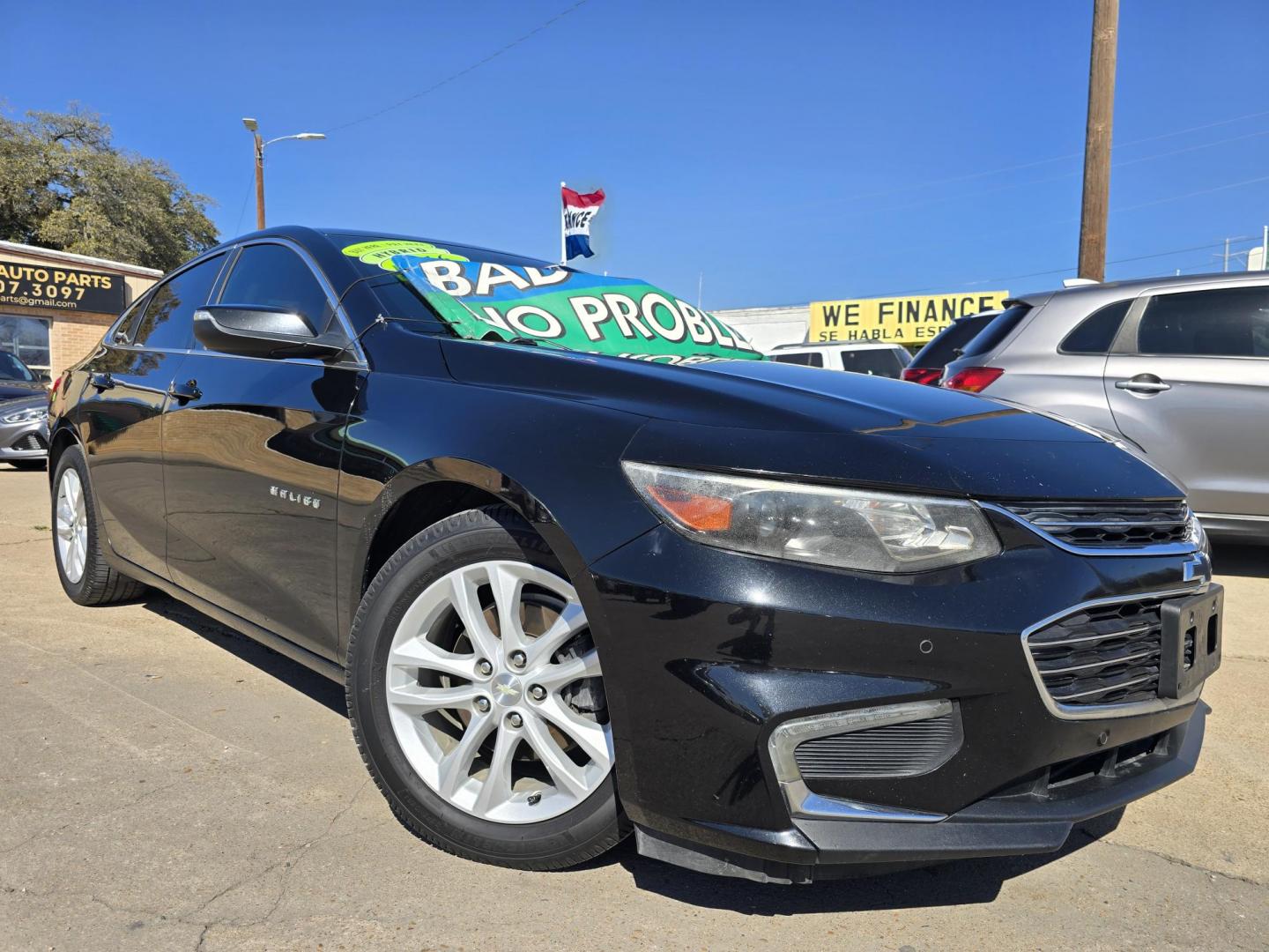 2016 BLACK Chevrolet Malibu Hybrid (1G1ZJ5SU0GF) with an 1.8L L4 DOHC 16V HYBRID engine, CVT transmission, located at 2660 S.Garland Avenue, Garland, TX, 75041, (469) 298-3118, 32.885551, -96.655602 - Photo#0