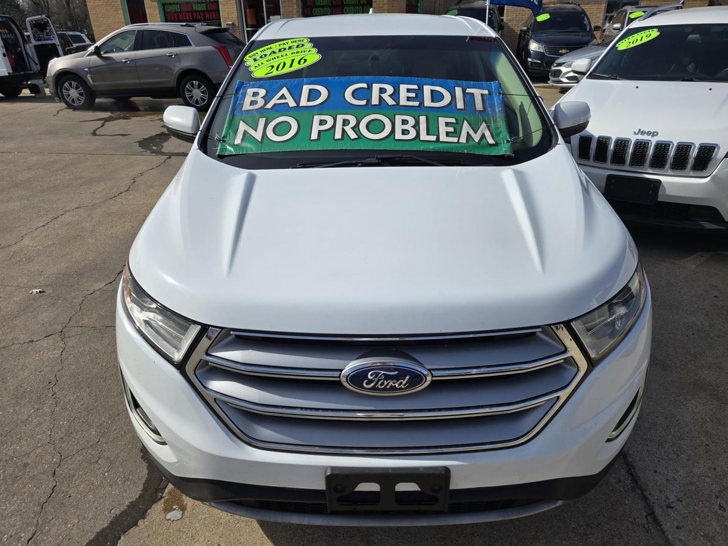 2016 WHITE Ford Edge SEL (2FMPK4J88GB) with an 3.5L V6 DOHC 24V engine, 6A transmission, located at 2660 S.Garland Avenue, Garland, TX, 75041, (469) 298-3118, 32.885551, -96.655602 - Photo#8