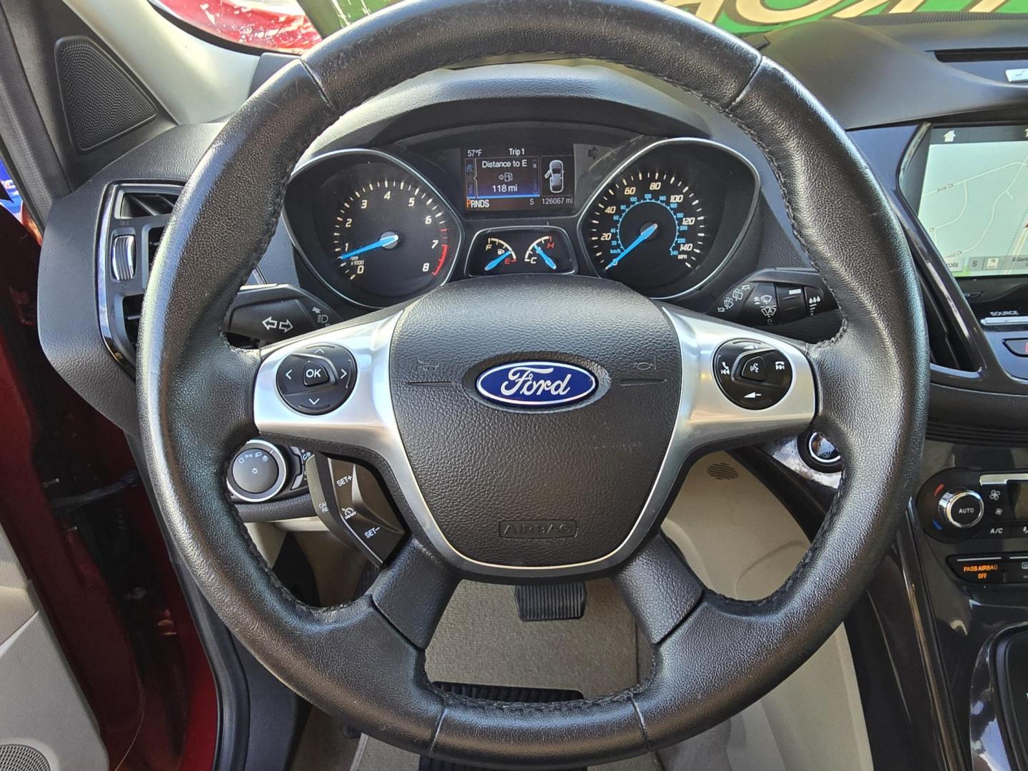 2016 RED Ford Escape Titanium (1FMCU0J96GU) with an 2.0L L4 DOHC 16V engine, 6-Speed Automatic transmission, located at 2660 S.Garland Avenue, Garland, TX, 75041, (469) 298-3118, 32.885551, -96.655602 - Photo#12