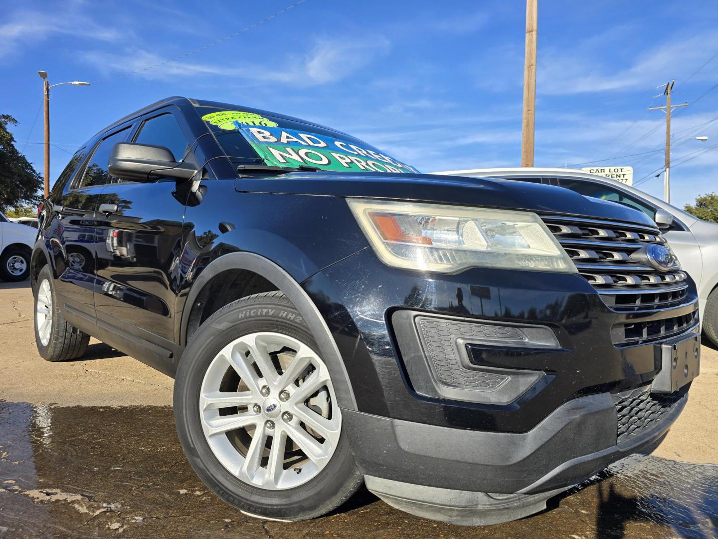 2016 BLACK Ford Explorer (1FM5K7B82GG) with an 3.5L V6 DOHC 24V engine, 6A transmission, located at 2660 S.Garland Avenue, Garland, TX, 75041, (469) 298-3118, 32.885551, -96.655602 - Photo#0