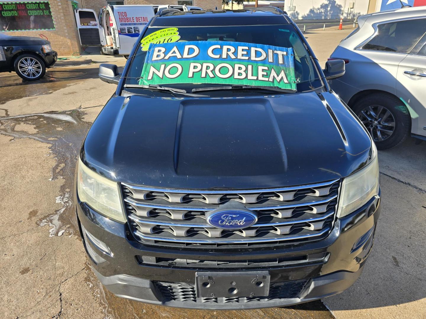 2016 BLACK Ford Explorer (1FM5K7B82GG) with an 3.5L V6 DOHC 24V engine, 6A transmission, located at 2660 S.Garland Avenue, Garland, TX, 75041, (469) 298-3118, 32.885551, -96.655602 - Photo#8