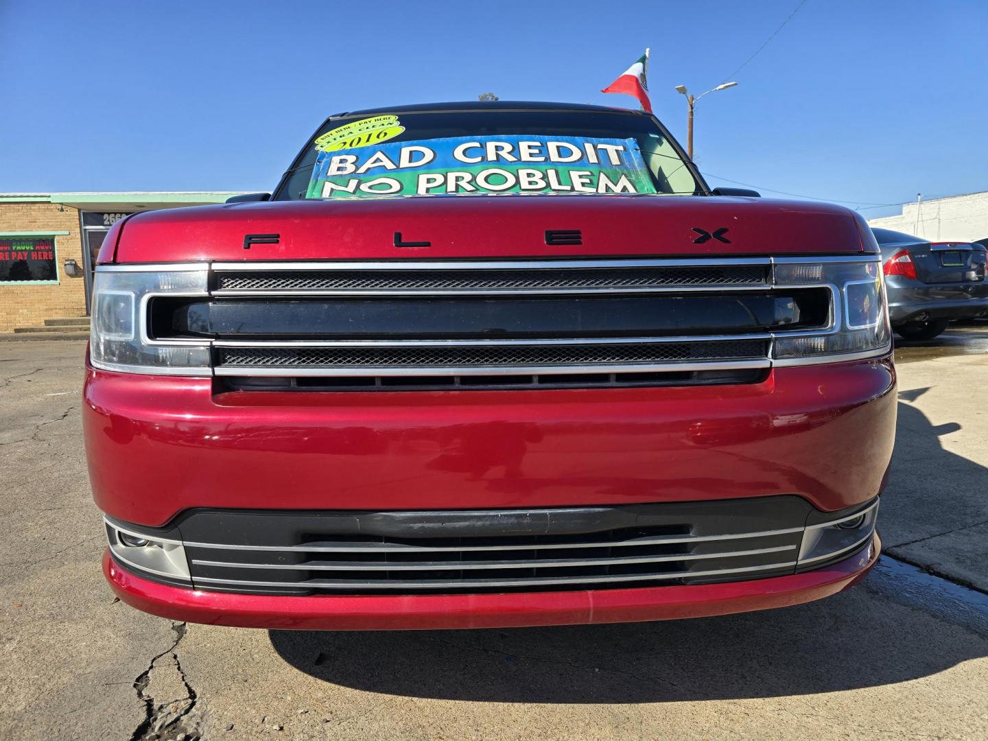 2016 RED Ford Flex Limited AWD w/EcoBoost (2FMHK6DT0GB) with an 3.5L V6 DOHC 24V engine, 6A transmission, located at 2660 S.Garland Avenue, Garland, TX, 75041, (469) 298-3118, 32.885551, -96.655602 - Photo#9