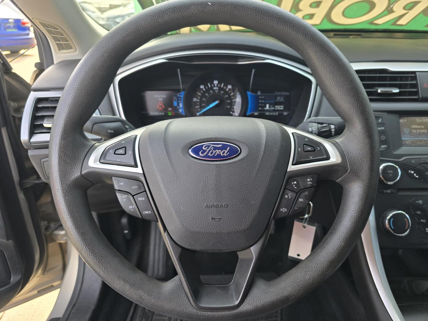 2016 GOLD Ford Fusion Hybrid S (3FA6P0UU2GR) with an 2.0L L4 DOHC 16V HYBRID engine, CVT transmission, located at 2660 S.Garland Avenue, Garland, TX, 75041, (469) 298-3118, 32.885551, -96.655602 - Photo#12