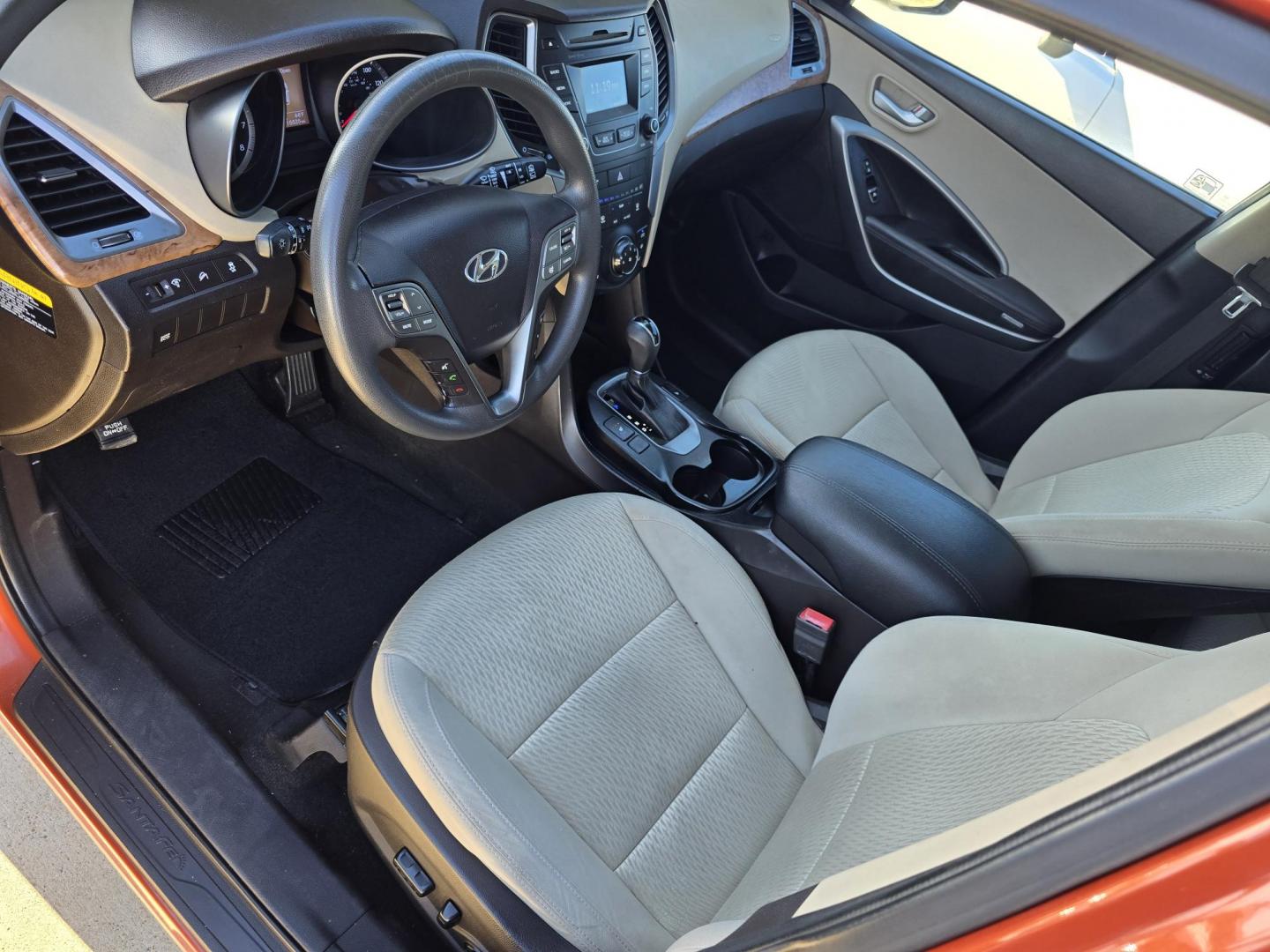 2016 ORANGE Hyundai Santa Fe Sport (5XYZU3LBXGG) with an 2.4L L4 DOHC 16V engine, 6-Speed Automatic transmission, located at 2660 S.Garland Avenue, Garland, TX, 75041, (469) 298-3118, 32.885551, -96.655602 - Photo#10