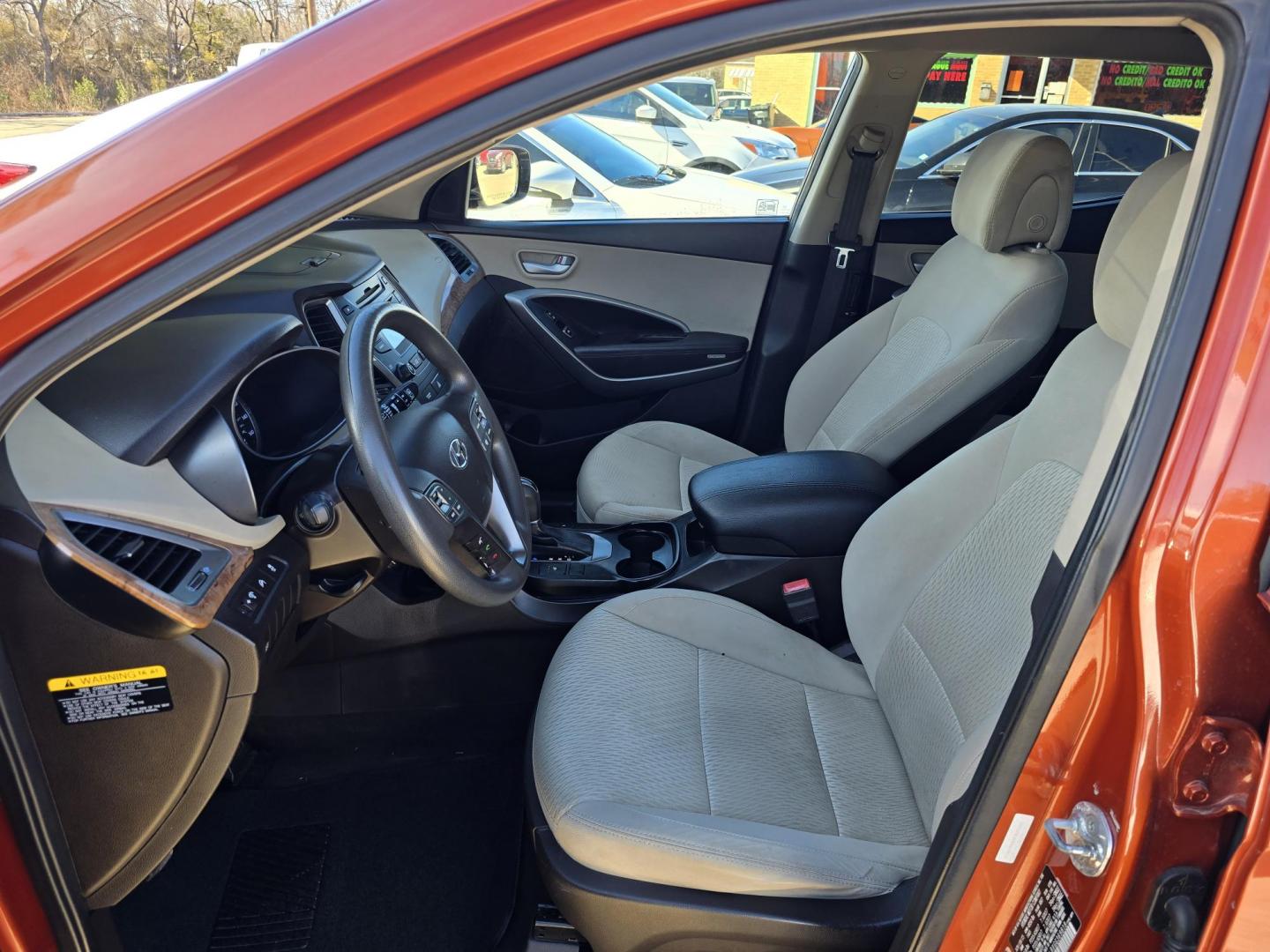 2016 ORANGE Hyundai Santa Fe Sport (5XYZU3LBXGG) with an 2.4L L4 DOHC 16V engine, 6-Speed Automatic transmission, located at 2660 S.Garland Avenue, Garland, TX, 75041, (469) 298-3118, 32.885551, -96.655602 - Photo#11