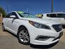 2016 DIAMOND WHITE Hyundai Sonata SE (5NPE24AF3GH) with an 2.4L L4 DOHC 16V engine, 7A transmission, located at 2660 S.Garland Avenue, Garland, TX, 75041, (469) 298-3118, 32.885551, -96.655602 - Photo#0