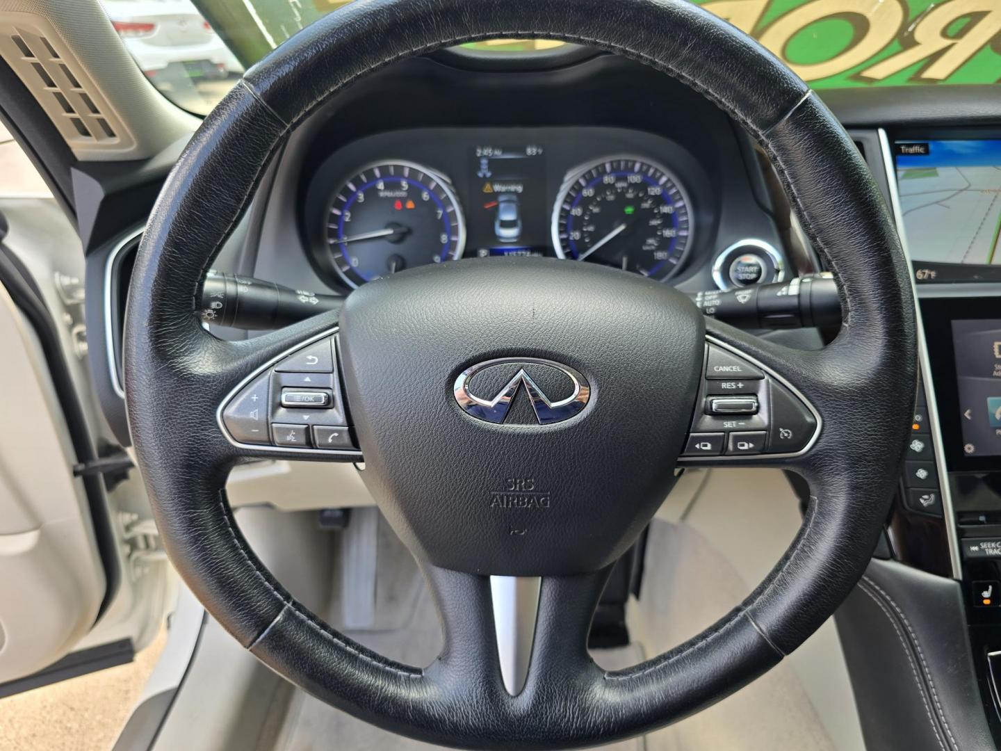 2016 DIAMOND WHITE Infiniti Q50 Hybrid Premium (JN1AV7AP9GM) with an 3.5L V6 DOHC 24V HYBRID engine, 7A transmission, located at 2660 S.Garland Avenue, Garland, TX, 75041, (469) 298-3118, 32.885551, -96.655602 - Photo#12