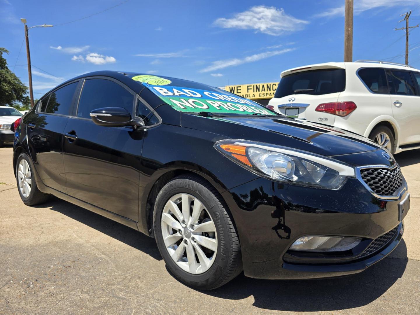 2016 BLACK /GRAY KIA FORTE LX LX (KNAFX4A60G5) , AUTO transmission, located at 2660 S.Garland Avenue, Garland, TX, 75041, (469) 298-3118, 32.885551, -96.655602 - Welcome to DallasAutos4Less, one of the Premier BUY HERE PAY HERE Dealers in the North Dallas Area. We specialize in financing to people with NO CREDIT or BAD CREDIT. We need proof of income, proof of residence, and a ID. Come buy your new car from us today!! This is a Very clean 2016 KIA FORTE L - Photo#1