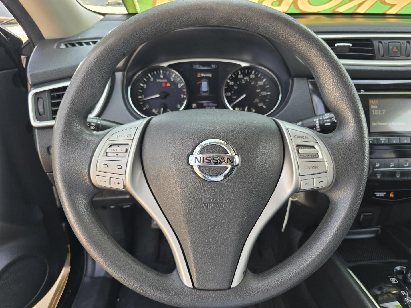 2016 BLACK Nissan Rogue S (JN8AT2MT4GW) with an 2.5L L4 DOHC 16V engine, CVT transmission, located at 2660 S.Garland Avenue, Garland, TX, 75041, (469) 298-3118, 32.885551, -96.655602 - Photo#10