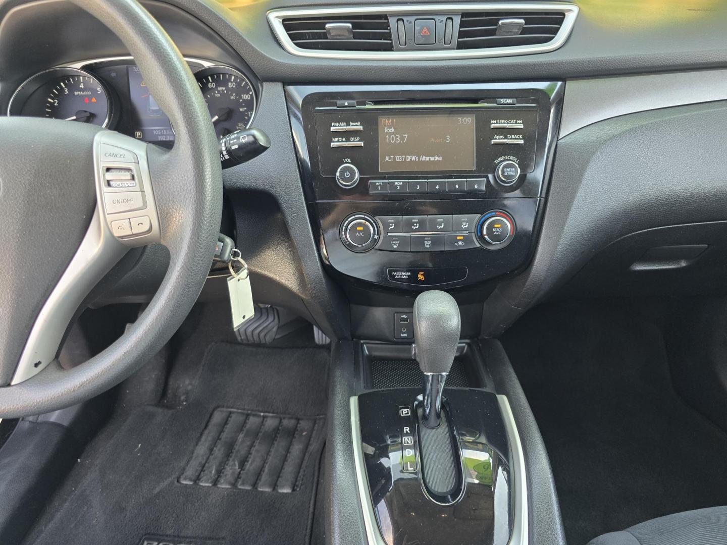 2016 BLACK Nissan Rogue S (JN8AT2MT4GW) with an 2.5L L4 DOHC 16V engine, CVT transmission, located at 2660 S.Garland Avenue, Garland, TX, 75041, (469) 298-3118, 32.885551, -96.655602 - Photo#11