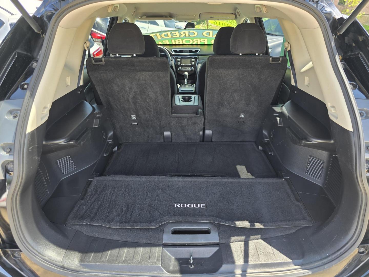 2016 BLACK Nissan Rogue S (JN8AT2MT4GW) with an 2.5L L4 DOHC 16V engine, CVT transmission, located at 2660 S.Garland Avenue, Garland, TX, 75041, (469) 298-3118, 32.885551, -96.655602 - Photo#14