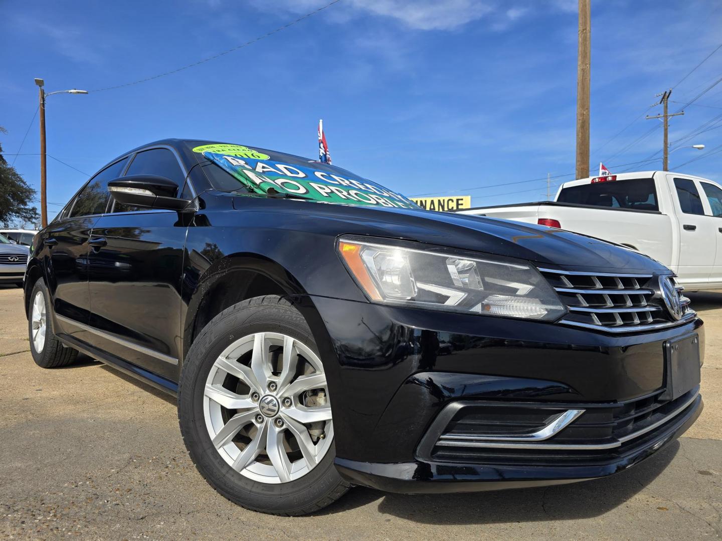 2016 BLACK Volkswagen Passat S (1VWAT7A30GC) , 6A transmission, located at 2660 S.Garland Avenue, Garland, TX, 75041, (469) 298-3118, 32.885551, -96.655602 - Photo#0