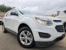 2017 WHITE Chevrolet Equinox LS (2GNALBEK2H1) with an 2.4L L4 DOHC 16V FFV engine, 6A transmission, located at 2660 S.Garland Avenue, Garland, TX, 75041, (469) 298-3118, 32.885551, -96.655602 - Photo#0