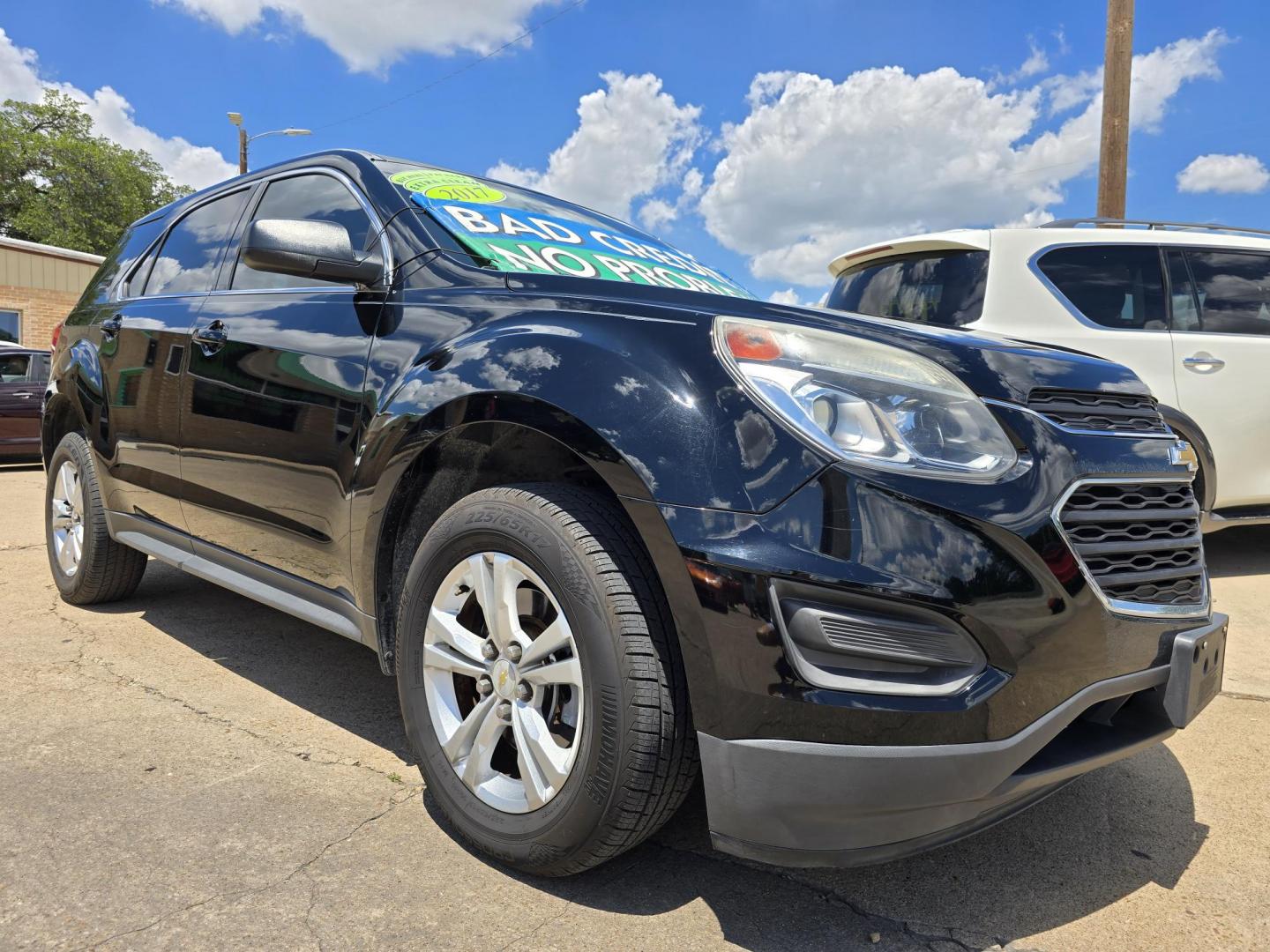 2017 BLACK Chevrolet Equinox LS (2GNALBEK3H1) with an 2.4L L4 DOHC 16V FFV engine, 6A transmission, located at 2660 S.Garland Avenue, Garland, TX, 75041, (469) 298-3118, 32.885551, -96.655602 - Photo#1