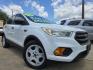 2017 WHITE Ford Escape S (1FMCU0F70HU) with an 2.5L L4 DOHC 16V engine, 6A transmission, located at 2660 S.Garland Avenue, Garland, TX, 75041, (469) 298-3118, 32.885551, -96.655602 - Photo#0