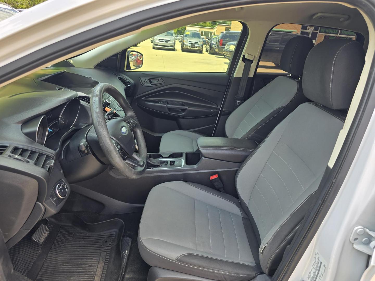 2017 WHITE Ford Escape S (1FMCU0F70HU) with an 2.5L L4 DOHC 16V engine, 6A transmission, located at 2660 S.Garland Avenue, Garland, TX, 75041, (469) 298-3118, 32.885551, -96.655602 - Photo#11