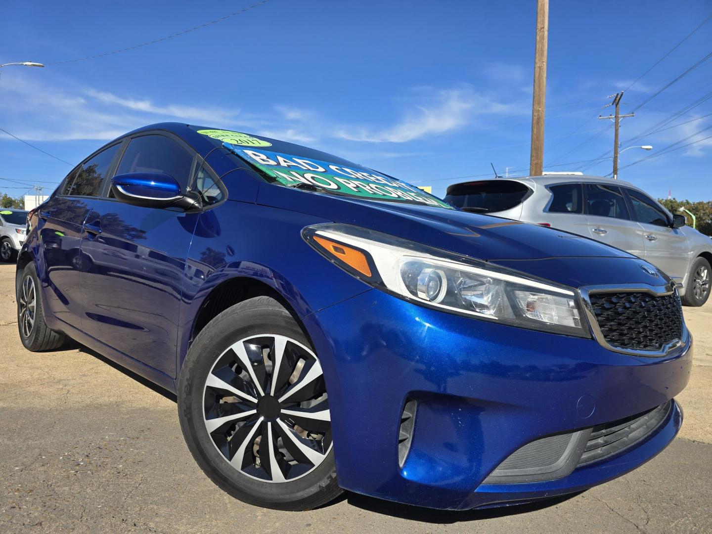2017 BLUE Kia Forte LX (3KPFK4A75HE) with an 2.0L L4 DOHC 16V engine, AUTO transmission, located at 2660 S.Garland Avenue, Garland, TX, 75041, (469) 298-3118, 32.885551, -96.655602 - Welcome to DallasAutos4Less, one of the Premier BUY HERE PAY HERE Dealers in the North Dallas Area. We specialize in financing to people with NO CREDIT or BAD CREDIT. We need proof of income, proof of residence, and a ID. Come buy your new car from us today!! This is a Very clean 2017 KIA FORTE L - Photo#0