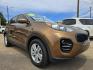 2017 BROWN Kia Sportage LX (KNDPMCAC3H7) with an 2.4L V6 DOHC 24V engine, 6A transmission, located at 2660 S.Garland Avenue, Garland, TX, 75041, (469) 298-3118, 32.885551, -96.655602 - Photo#1
